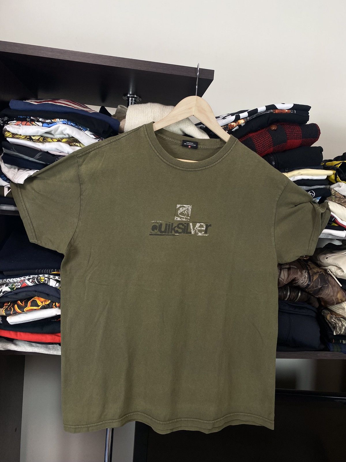 Quiksilver × Vintage Vintage Quiksilver Big Logo TEE Size US L / EU 52-54 / 3 - 3 Thumbnail