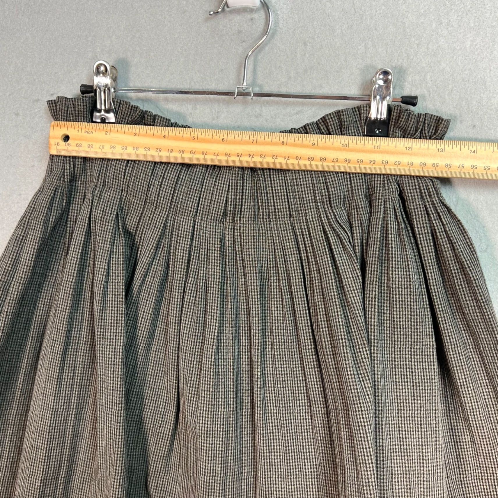 Zara Zara Woman Paperbag Mini Skirt Checked Brown Size Small Size 28" / US 6 / IT 42 - 5 Thumbnail