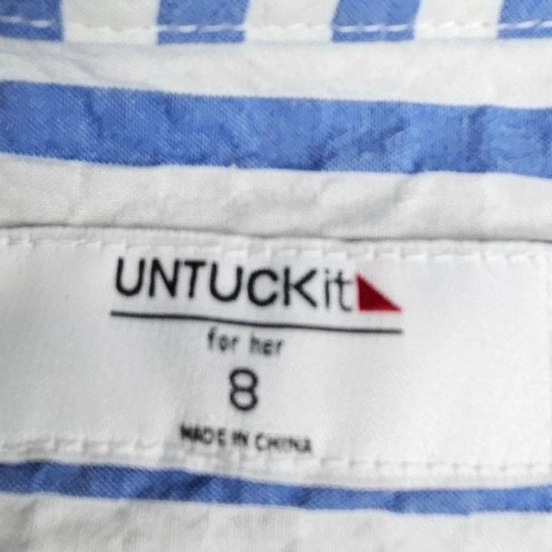 UNTUCKit UNTUCKit Womens Cybil Striped Shirt Dress 8 Classic Career Size M / US 6-8 / IT 42-44 - 6 Thumbnail