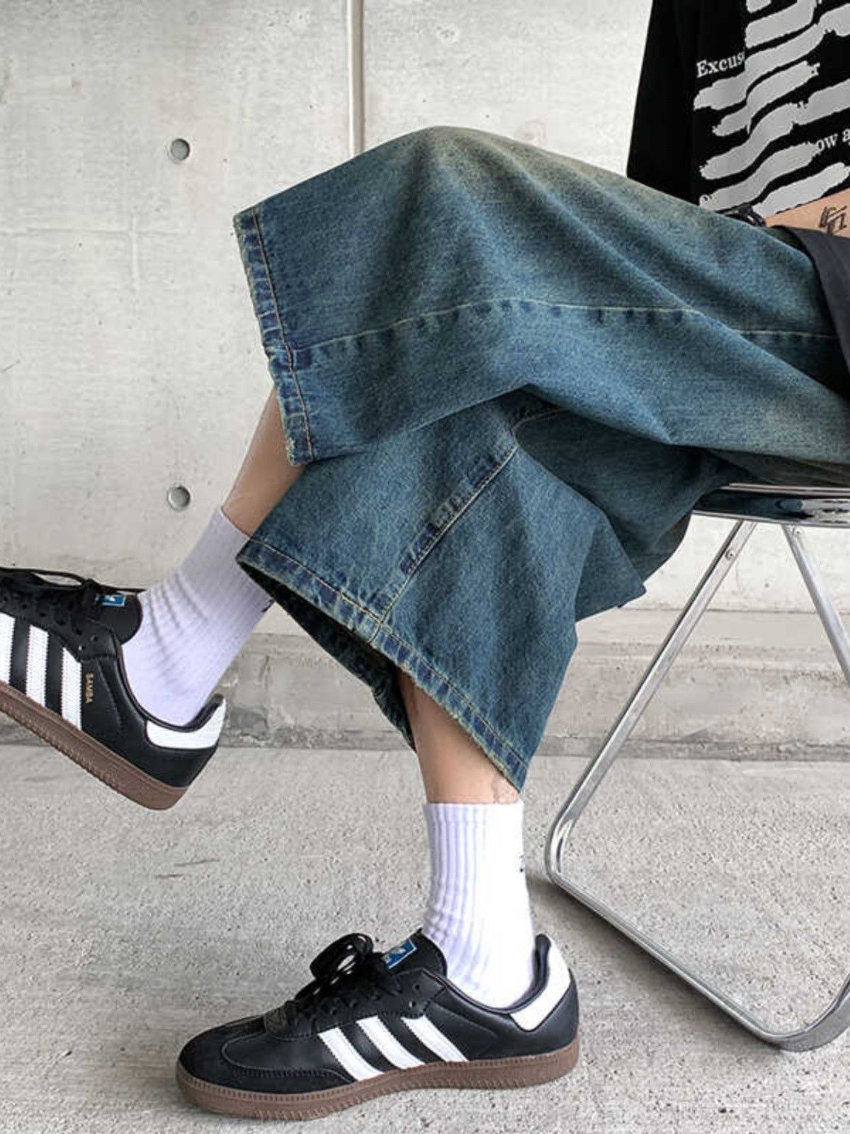Japanese Brand × Jean Retro loose fitting straight leg denim shorts Size US 30 / EU 46 - 3 Thumbnail