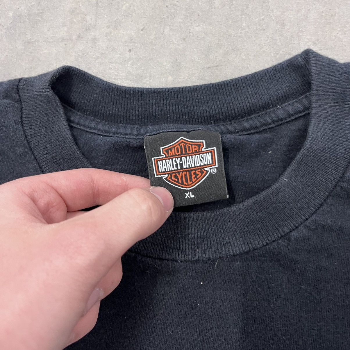 Harley Davidson × Vintage Vintage Harley Davidson "Rule the Road" XL black T shirt Y2K Size US XL / EU 56 / 4 - 7 Thumbnail