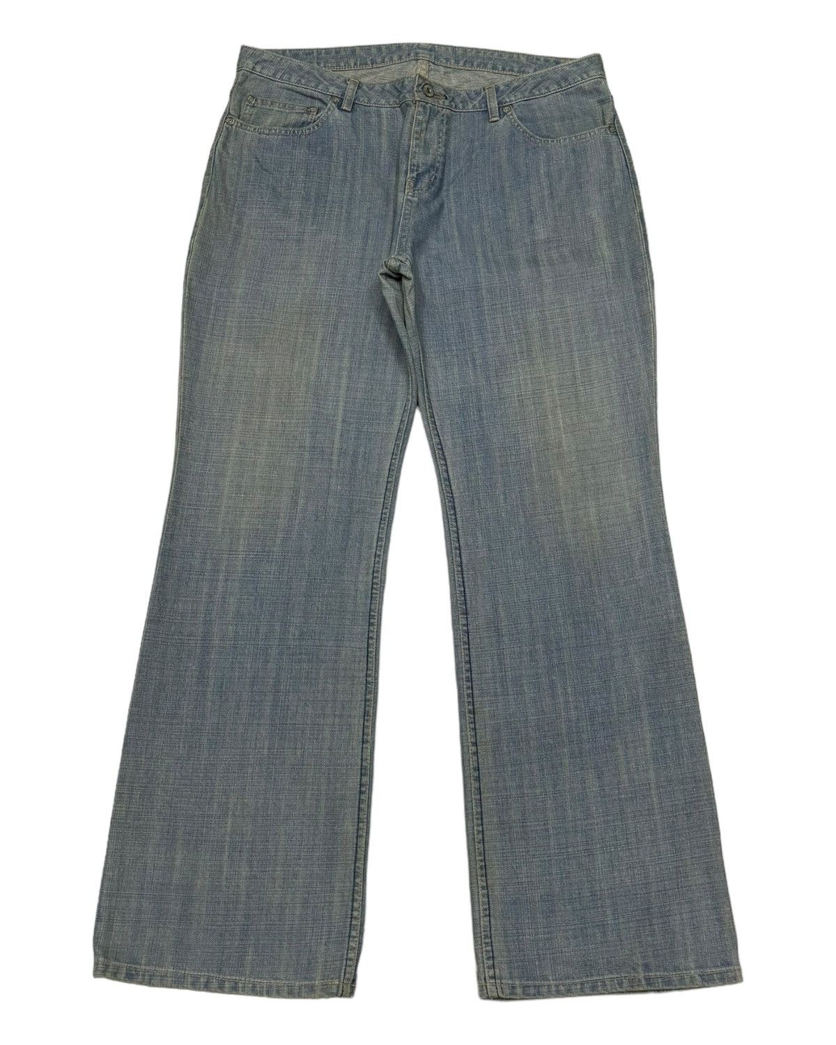 20471120 VINTAGE MAD HECTIC FLARE BAGGY DISTRESSED DENIM JEANS Size US 36 / EU 52 - 5 Thumbnail