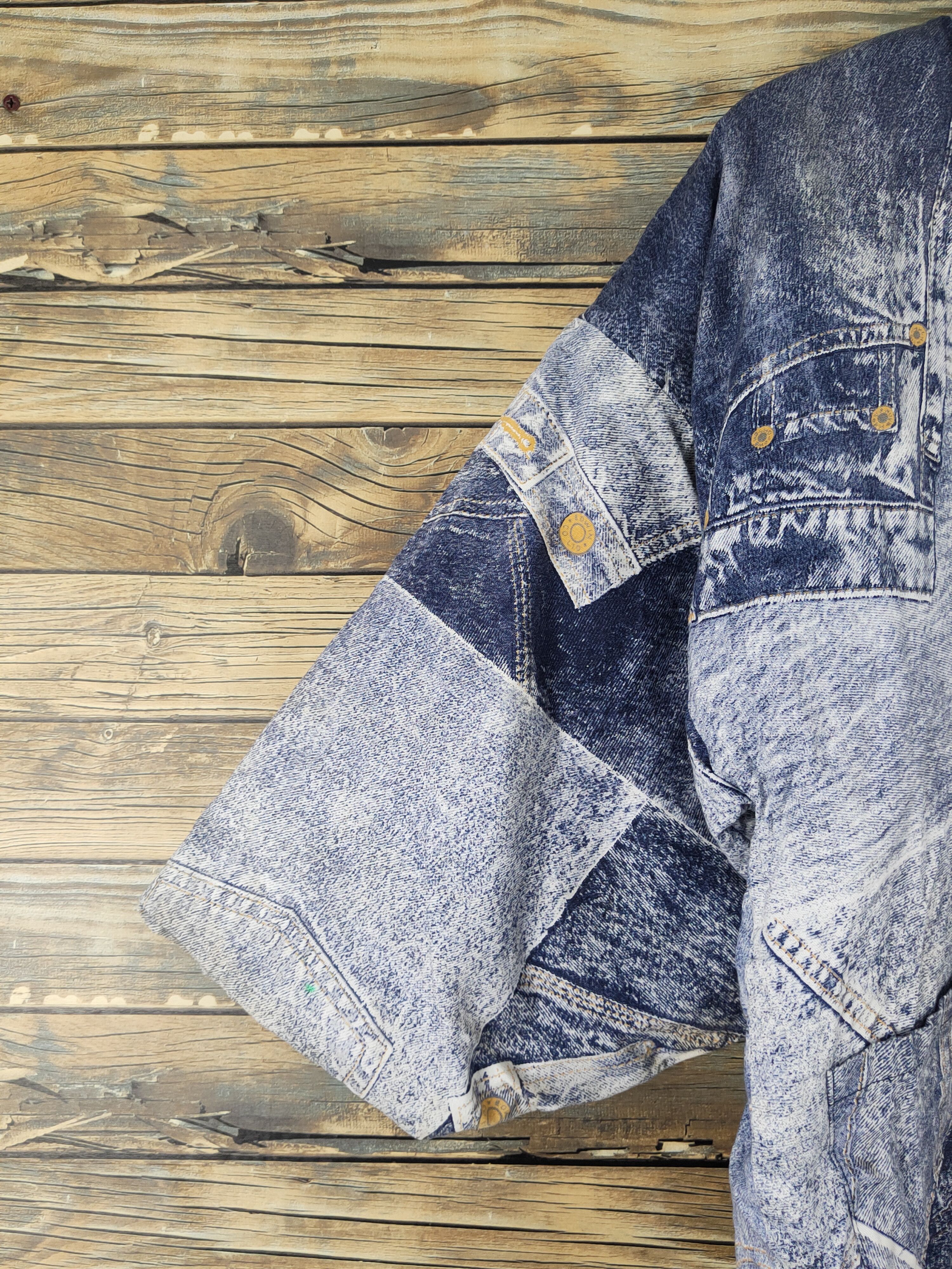 Japanese Brand × Vintage Vintage James Dean ❌ Dear Jimmy Denim Furr Jacket Size US L / EU 52-54 / 3 - 4 Thumbnail