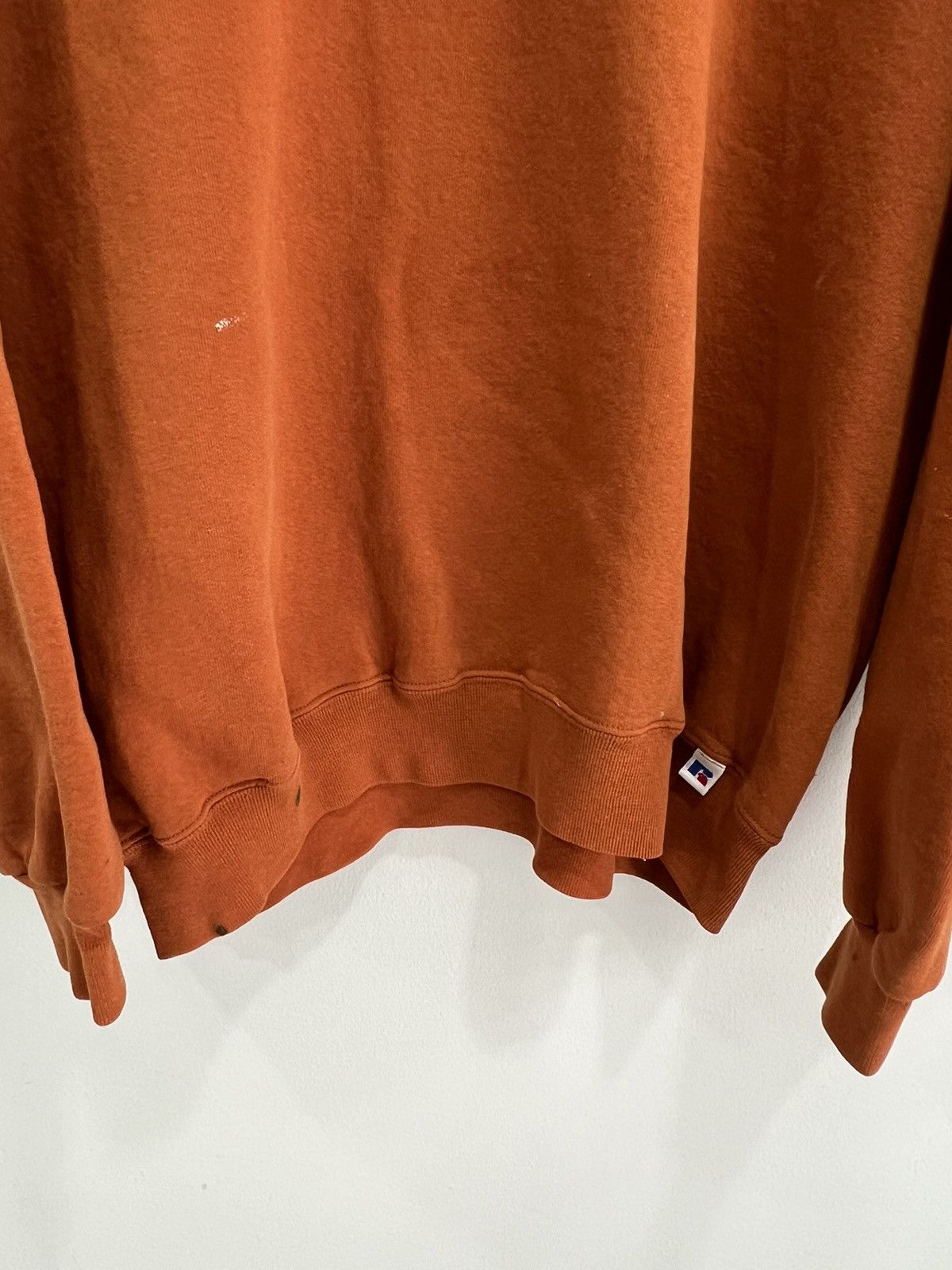 Russell Athletic Vintage 90s Russell Athletic Blank sweater crewneck orange Size US XL / EU 56 / 4 - 6 Thumbnail