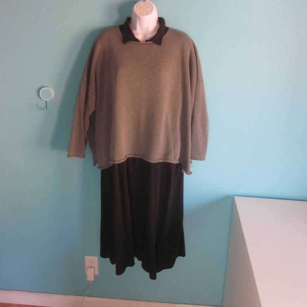 eskandar Eskandar Mercerised Cotton Ribbon Knit Oversized Sweater Size ONE SIZE - 10 Thumbnail