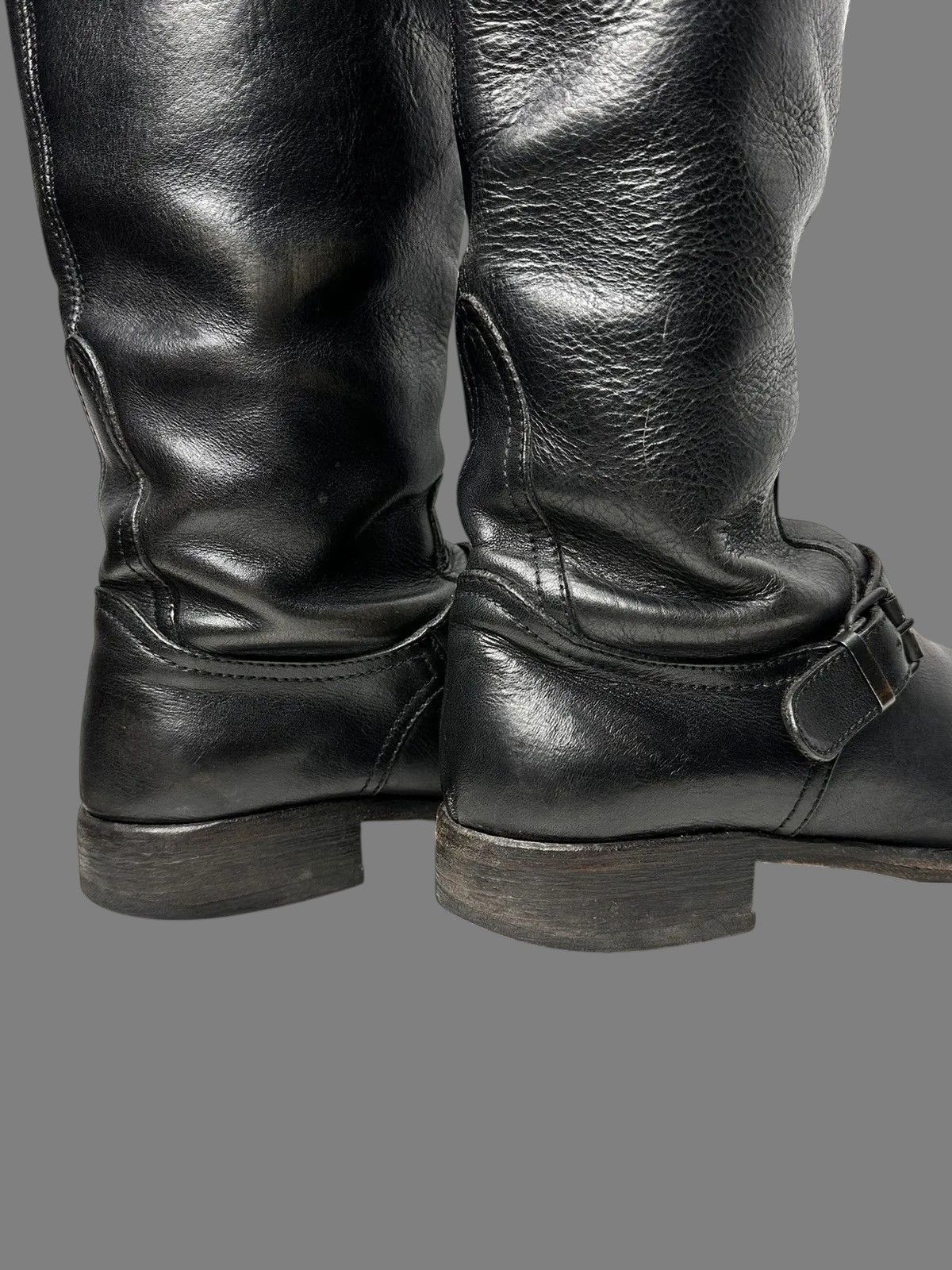 A.S.98 MoMA Black Leather Boots Minimalist Classic Vintage Style Size US 7 / IT 37 - 6 Thumbnail