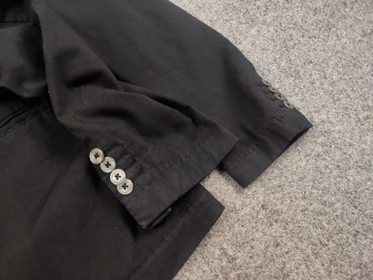 PIOMBO Piombo Italy Design Black Cotton Casual Blazer Jacket Size US L / EU 52-54 / 3 - 10 Thumbnail