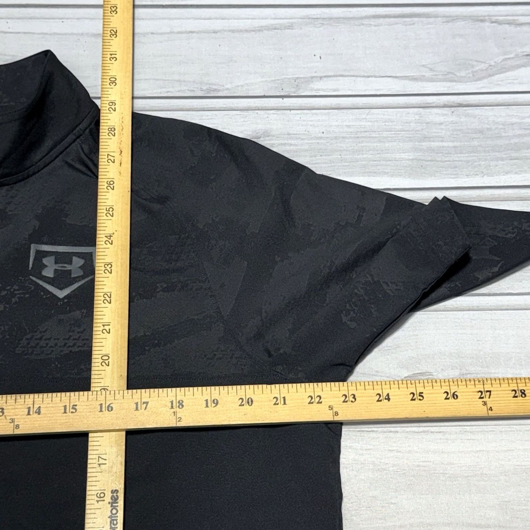 Under Armour Under Armour Cage Jacket Mens M Black Camo Baseball Utility Short Sleeve Windbreaker Jacket Size US 31 - 7 Thumbnail