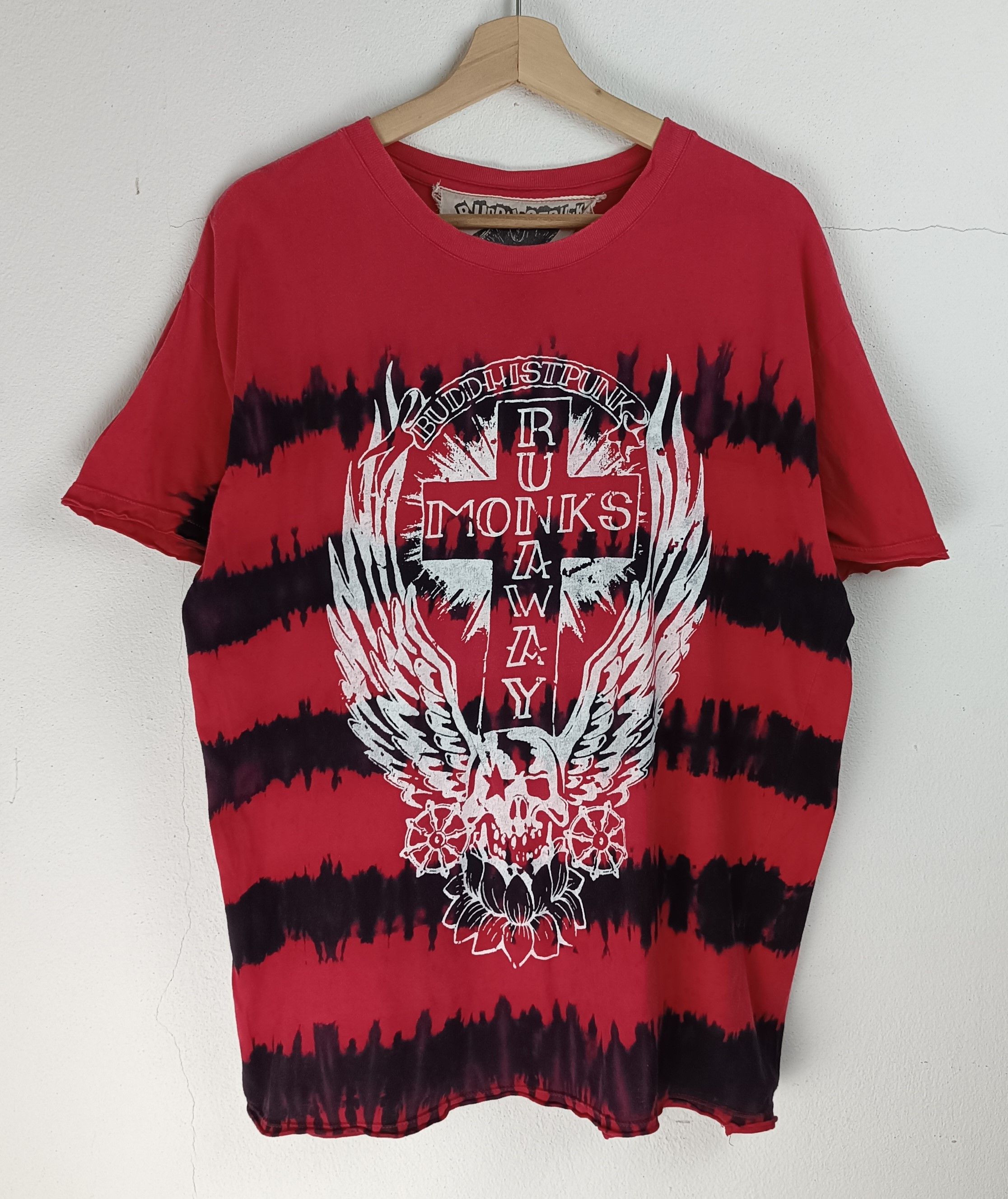 Vintage VINTAGE BUDDHIST PUNK RUNAWAY MONKS VERY RARE TEE Size US L / EU 52-54 / 3 - 3 Thumbnail