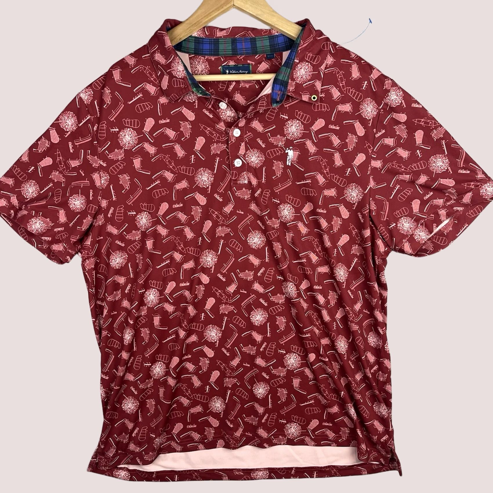 Vintage William Murray Shirt Polo Mens XL Red Logo Beach 90s Retro Brand: William Murray Shirt Polo Mens XL Red Logo Beach 90s Retro Size US XL / EU 56 / 4 - 1 Thumbnail