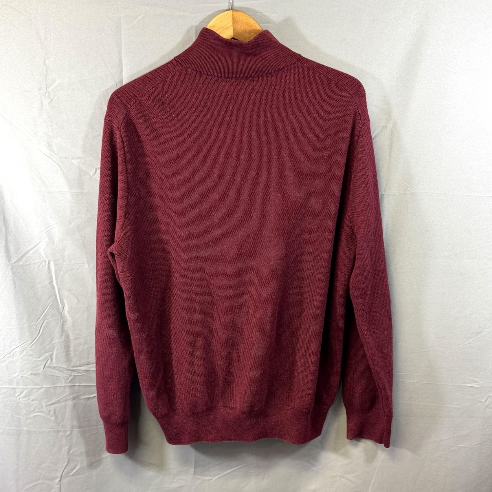 Polo Ralph Lauren Polo Ralph Lauren Sweater Mens XL Red Quarter Zip Pullover Pima Cotton Casual Size US XL / EU 56 / 4 - 2 Thumbnail