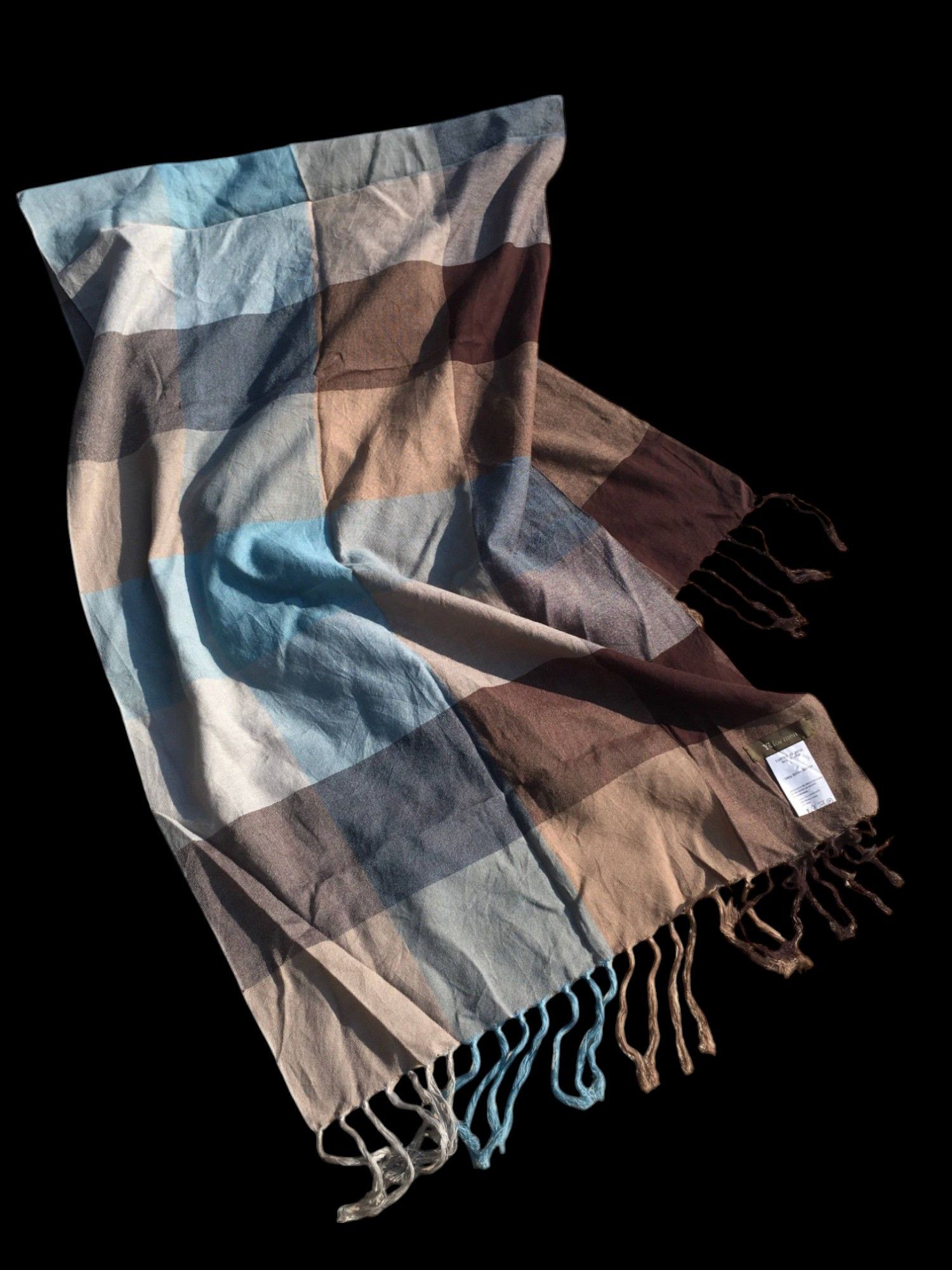Yohji Yamamoto Y's For Men Yohji Yamamoto Unisex Cotton Tassel Scarf Shawl Size ONE SIZE - 3 Thumbnail
