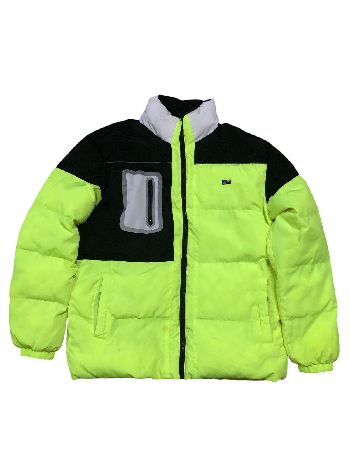 Japanese Brand Dope Vibrant Neon Puffer Jacket Size US L / EU 52-54 / 3 - 1 Thumbnail