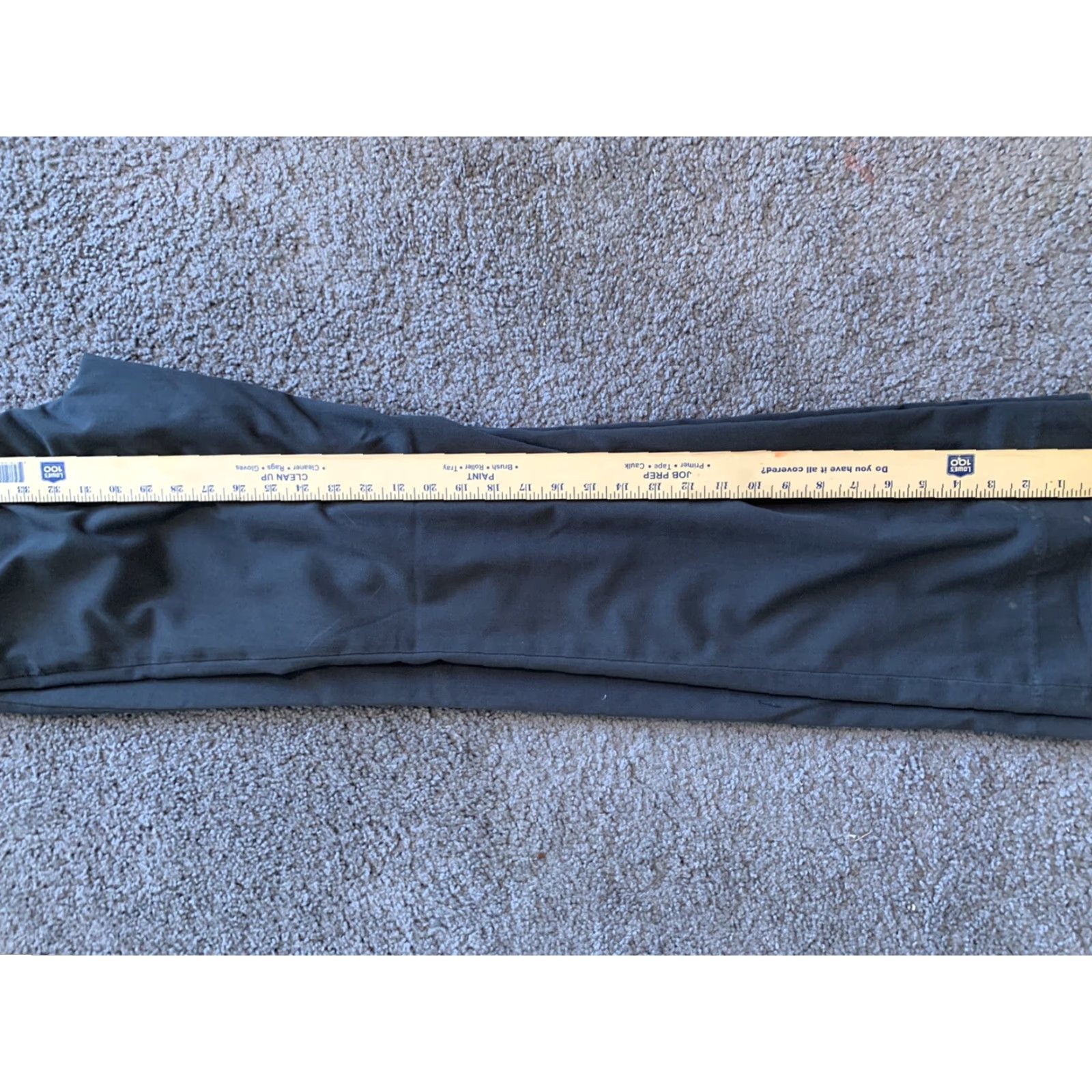 Vintage Express Design Studio Editor Pants Womens 6 Tall Black Bootcut Flat Front Zip Polyester Blend Designer Workwear Size 28" / US 6 / IT 42 - 5 Thumbnail