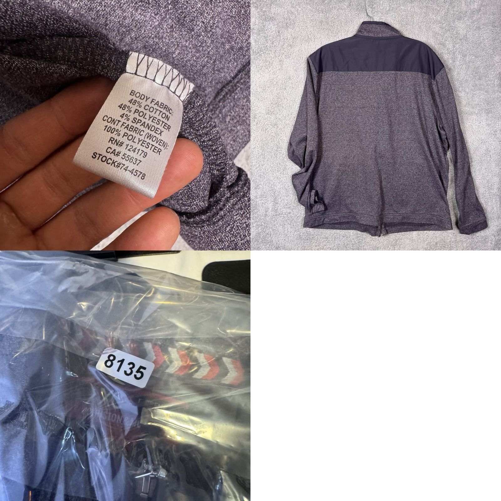 Johnston & Murphy Johnston & Murphy XC4 Extreme Comfort Jacket Men XL Bomber Full Zip Windbreaker Size US XL / EU 56 / 4 - 8 Thumbnail