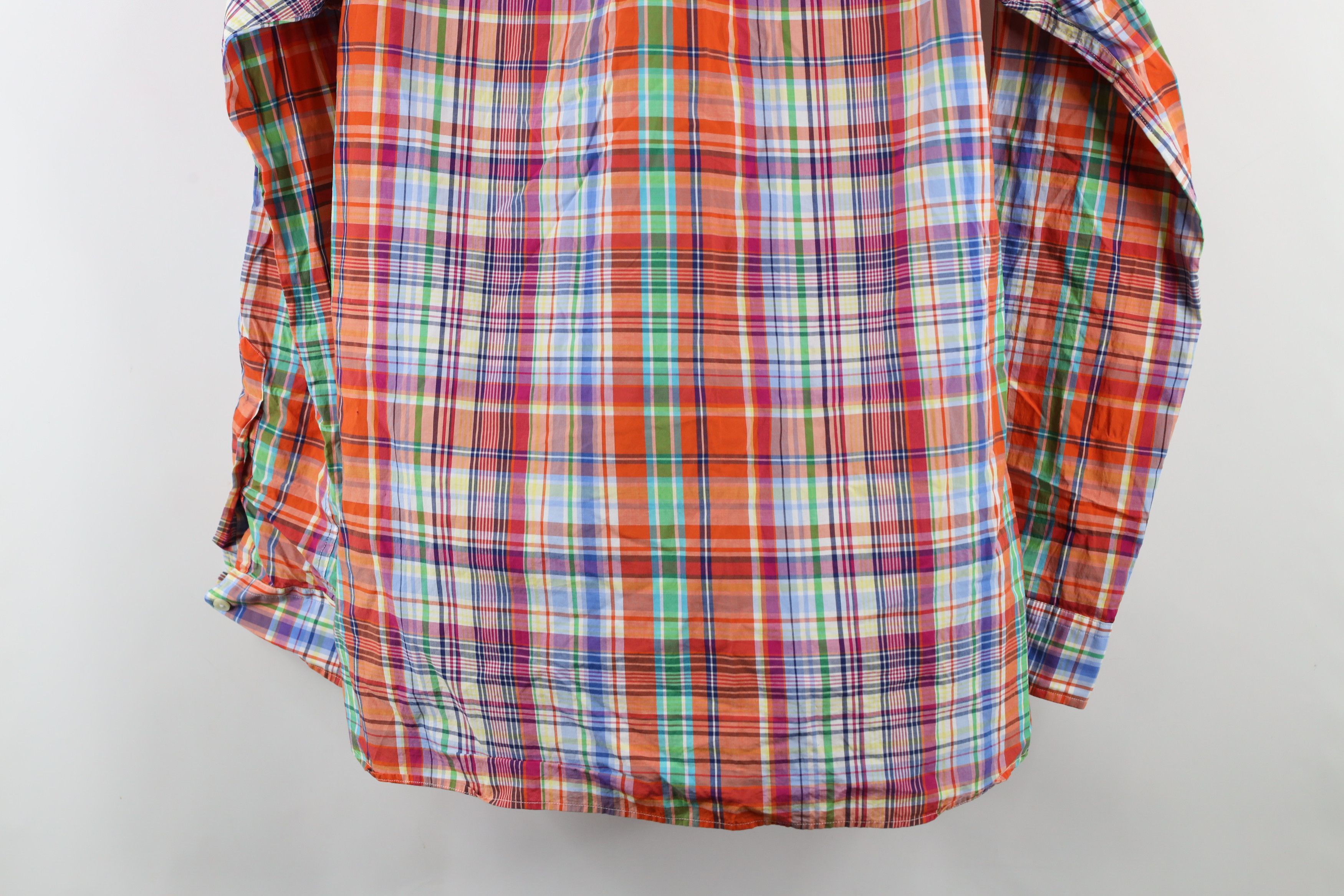 Ralph Lauren × Vintage Vintage 90s Ralph Lauren Madras Rainbow Button Down Shirt Size US M / EU 48-50 / 2 - 12 Thumbnail
