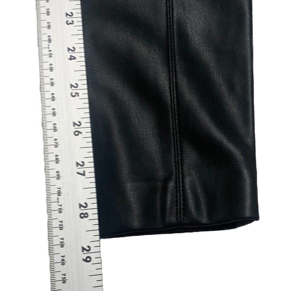 Zara Zara Faux Leather Pants Black S High Rise Skinny Size 28" / US 6 / IT 42 - 10 Thumbnail