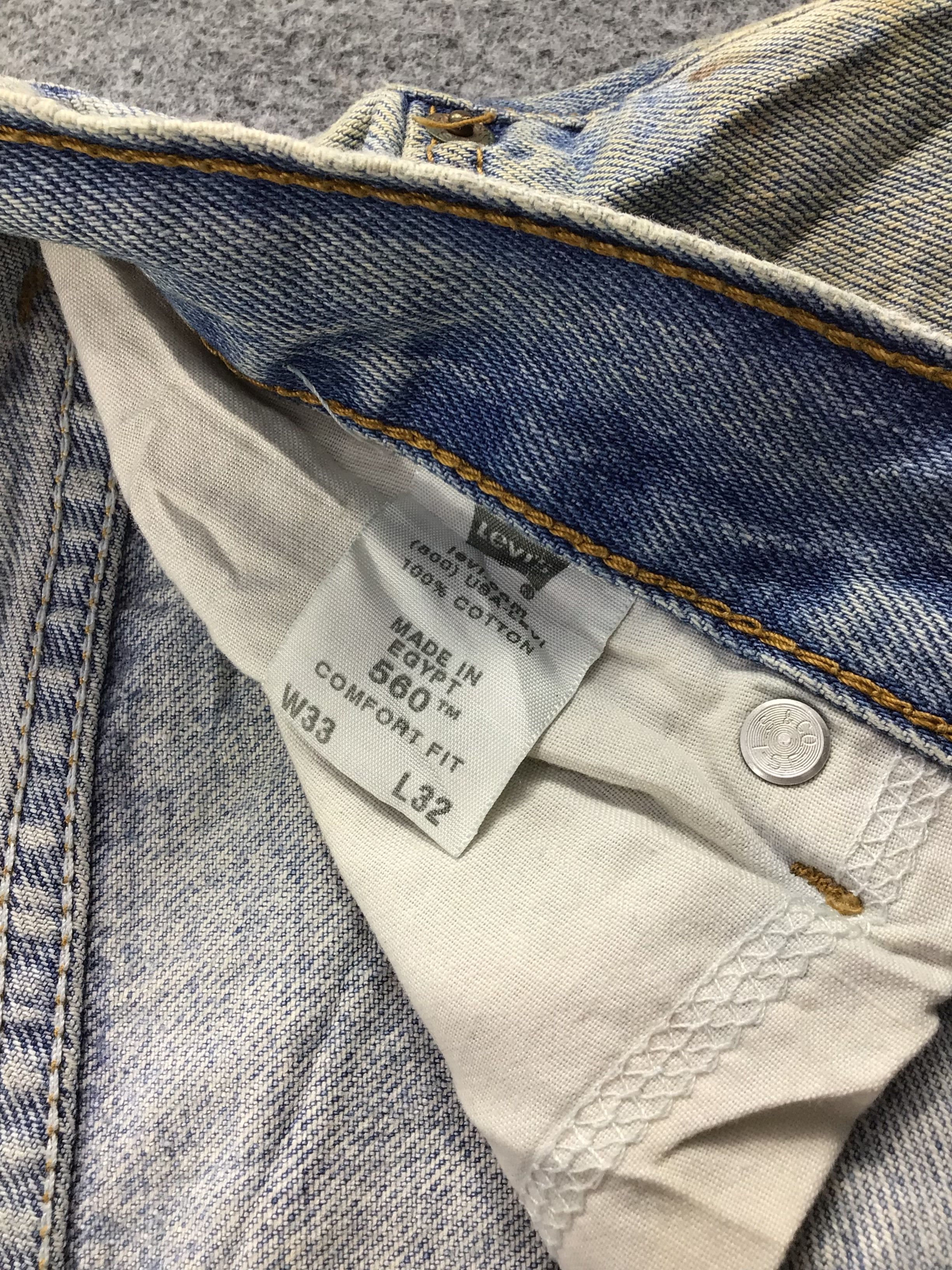 Levi's Vintage Levis 560 Jeans Faded Blue Deni KJ275 Size US 33 - 11 Thumbnail