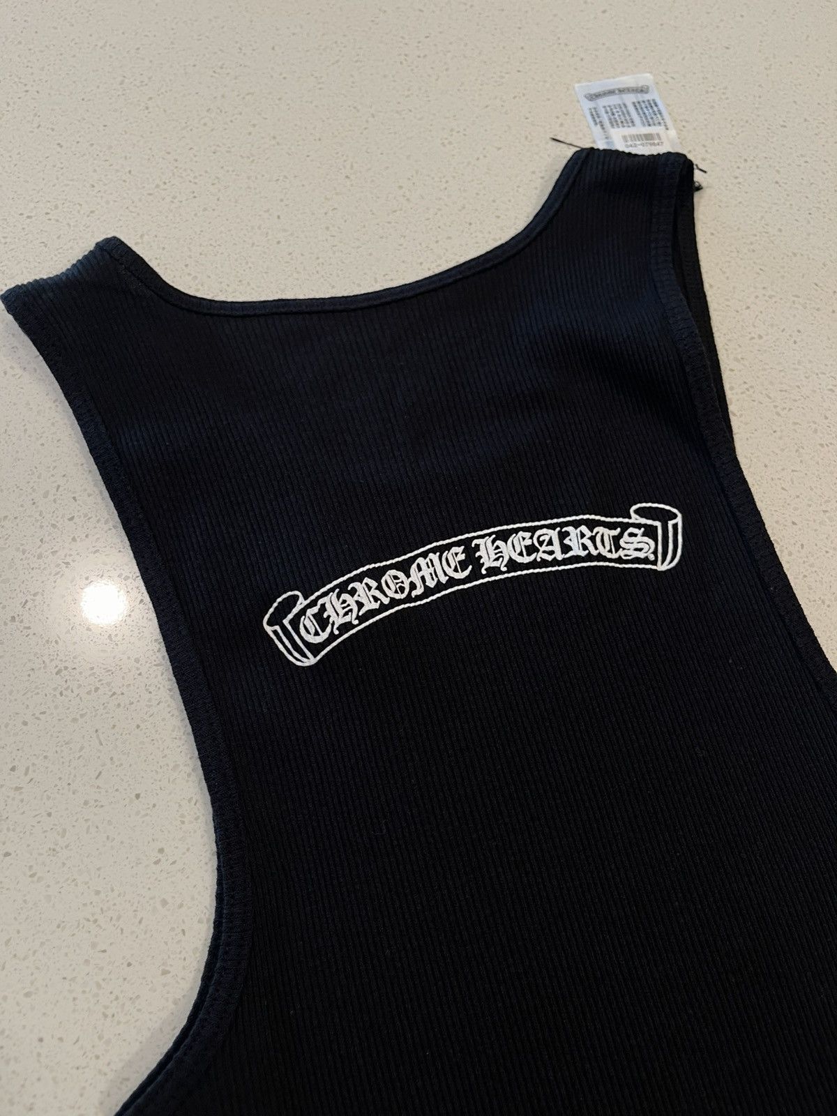 Chrome Hearts Chrome Hearts Scroll Logo Black Tank Size US M / EU 48-50 / 2 - 6 Thumbnail
