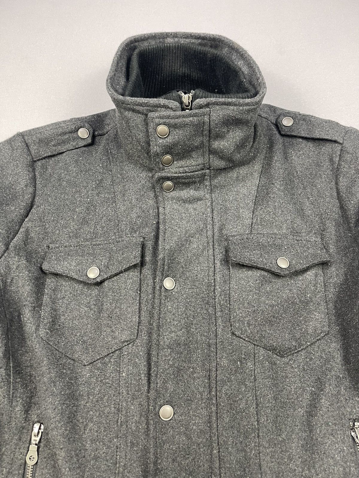 semanticdesign Semantic Design Mac Hope Double Zipper Wool Jacket Size US L / EU 52-54 / 3 - 8 Thumbnail