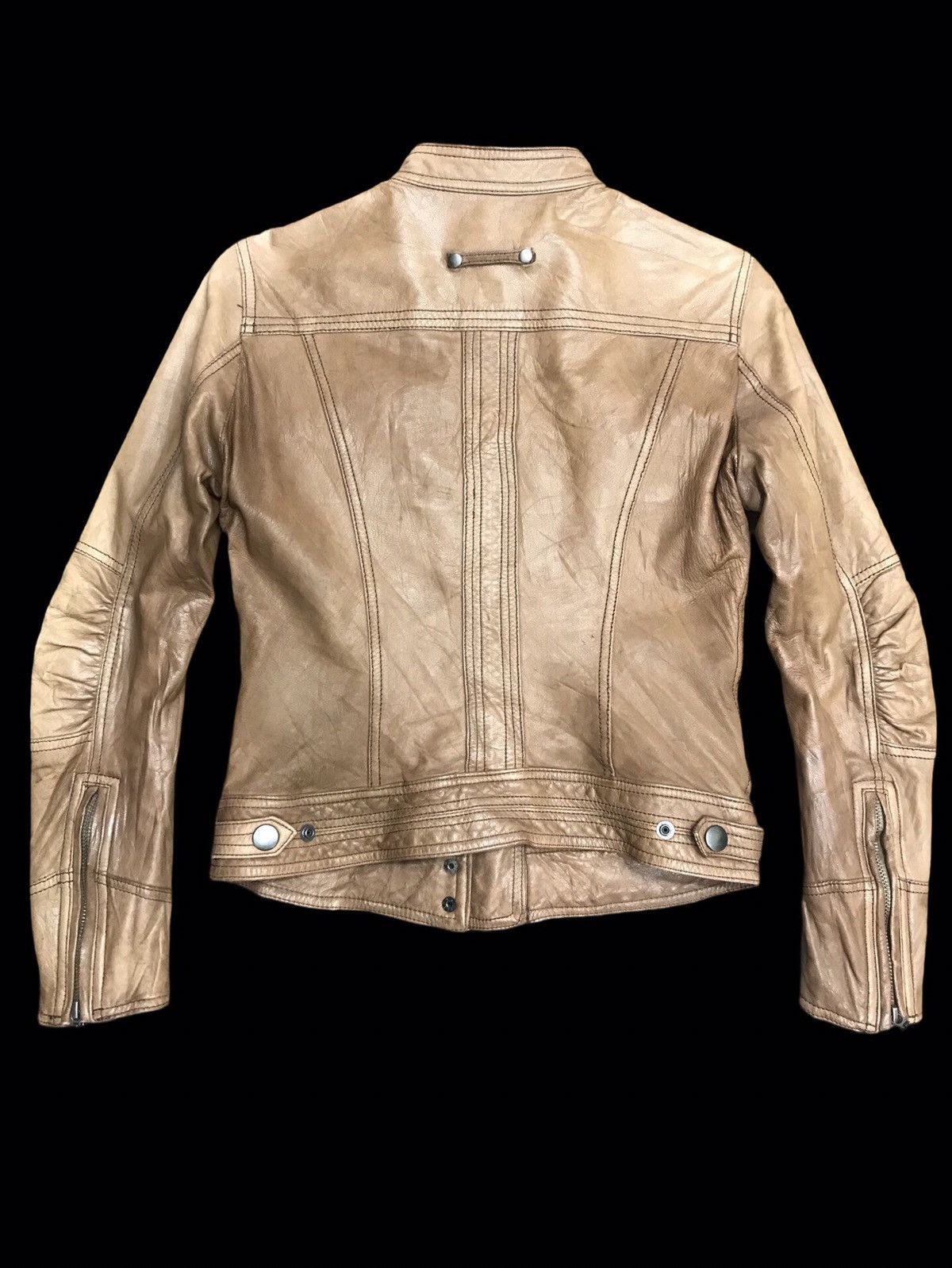 ABAHOUSE 💥ARCHIVAL💥Abahouse Japan Goatskin Cafe Racer Jacket Size XS / US 0-2 / IT 36-38 - 9 Thumbnail
