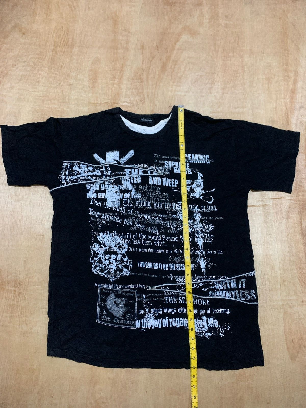 Japanese Brand Vintage Y2k Pino Bazzo Multi Zipper Tshirt Ifsixwasnine Size US XL / EU 56 / 4 - 10 Thumbnail