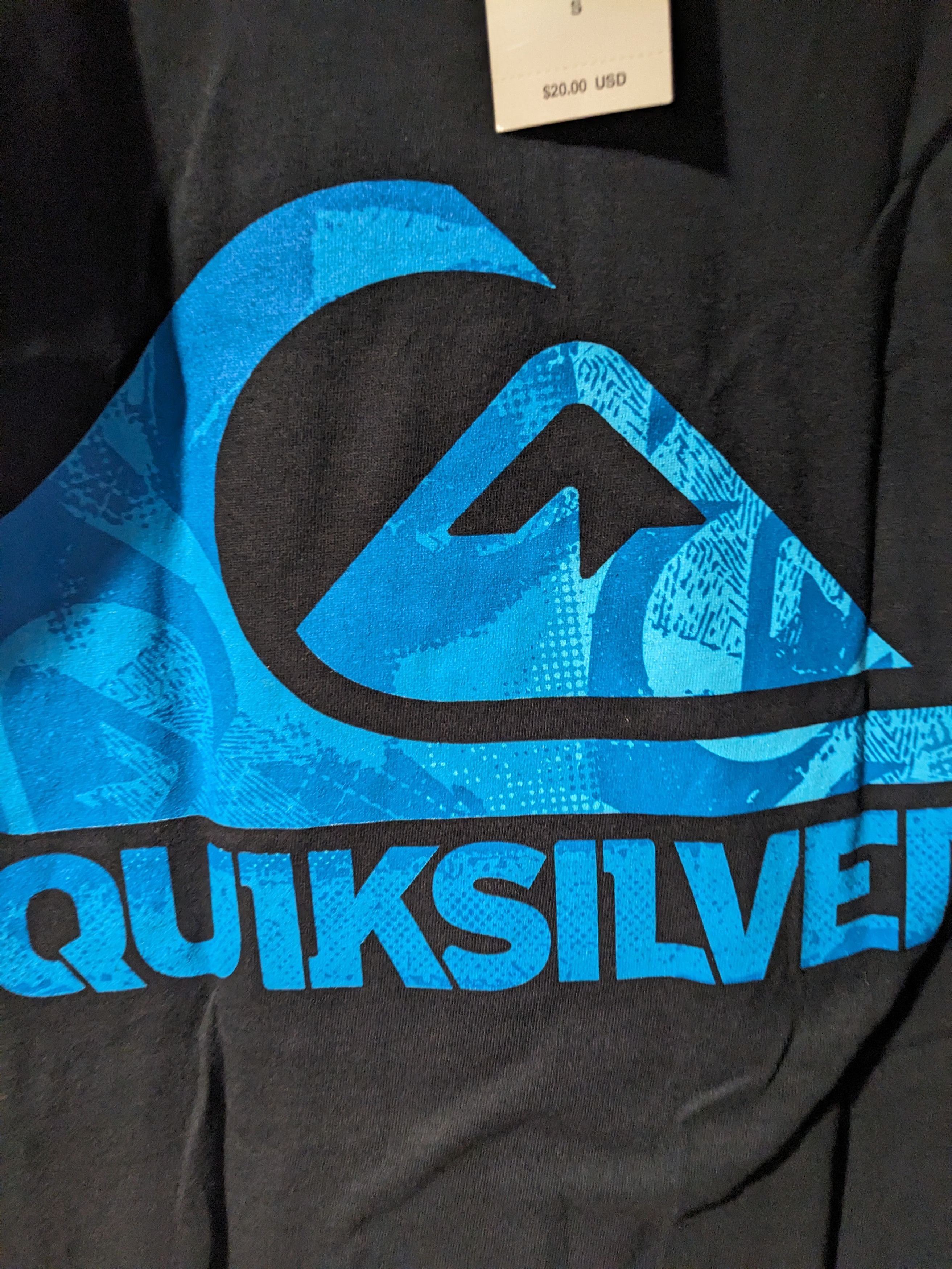 Quiksilver × Vintage Vintage Y2K QuikSilver Spell Out Logo Black Small T-Shirt Size US S / EU 44-46 / 1 - 2 Thumbnail