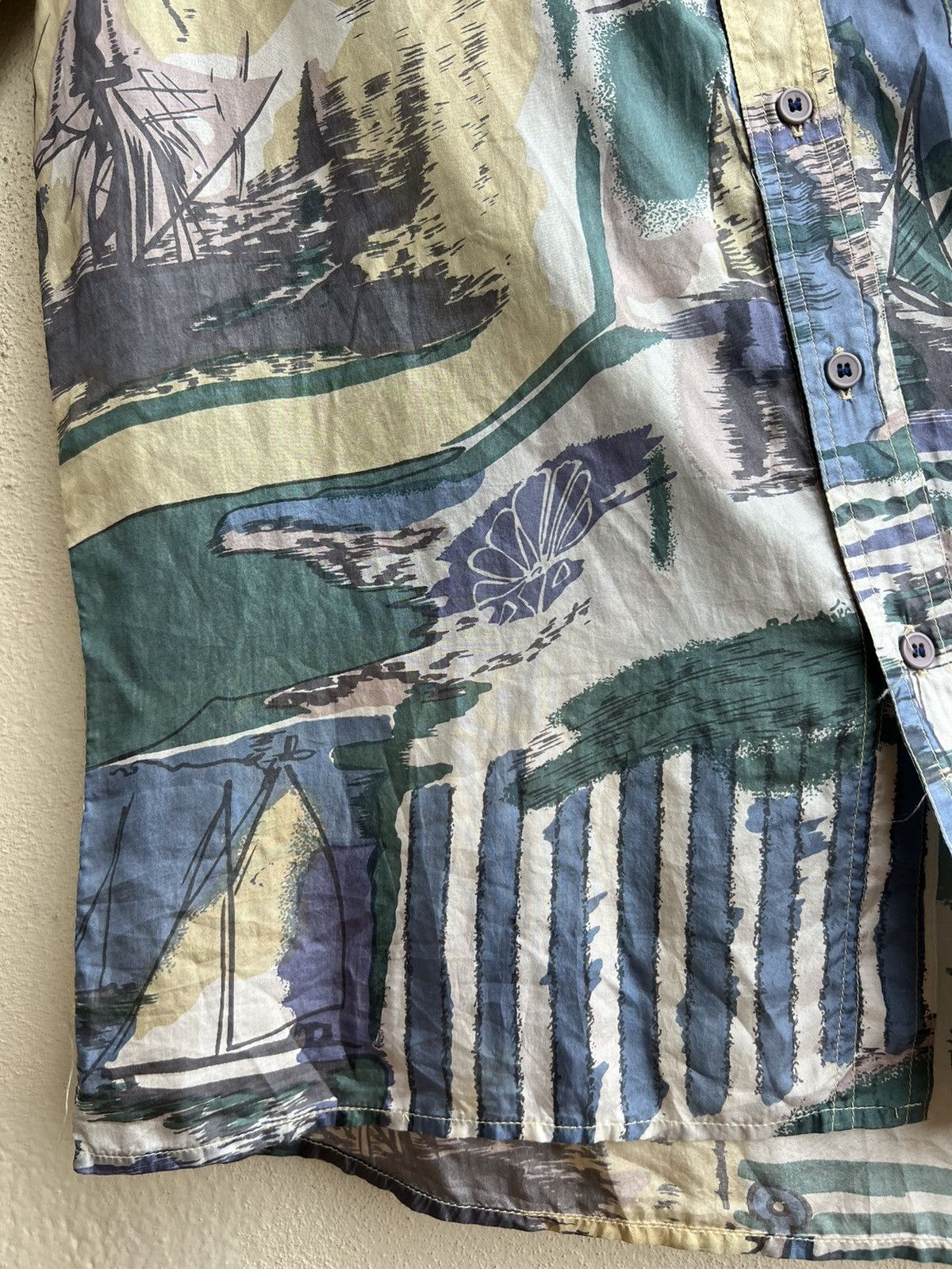 Vintage RARE! Vintage 90s PURE 100% Silk Oversized Hawaiian Shirt Size US M / EU 48-50 / 2 - 10 Thumbnail