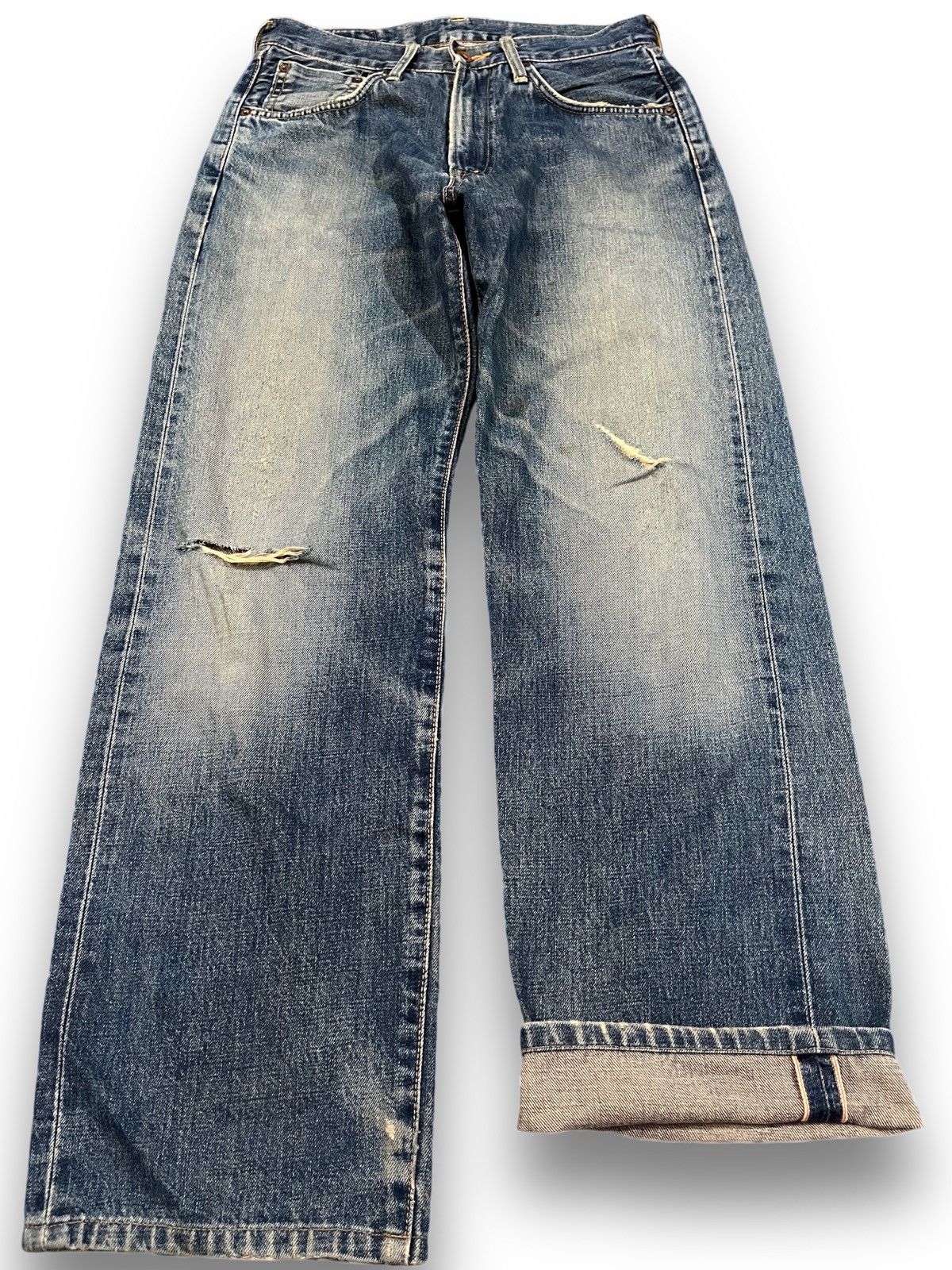 Edwin Vintage Edwin 505X Selvedge Distressed Denim Size US 29 - 1 Thumbnail