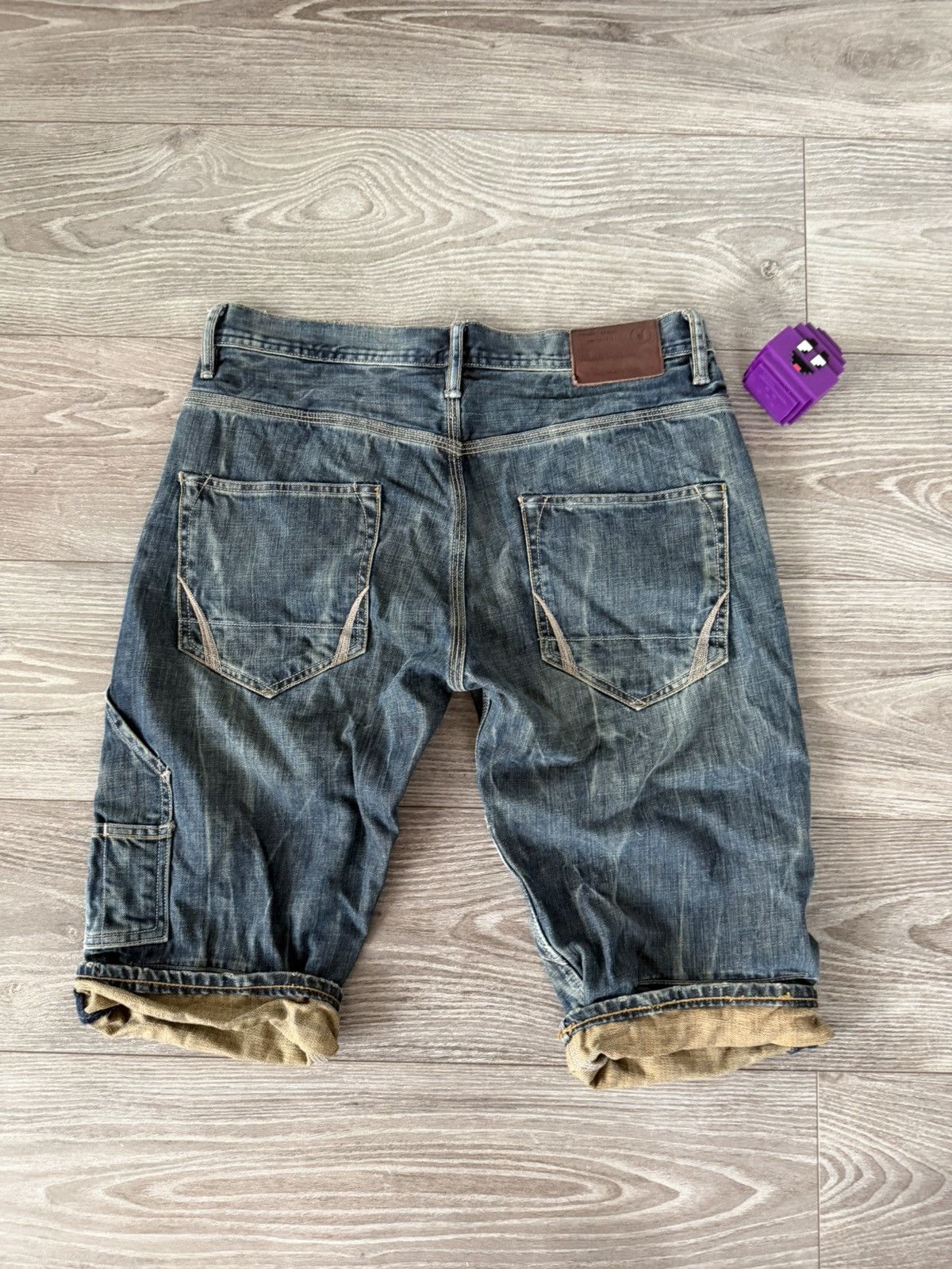 Allsaints Allsaints Spitalfields Japan Denim Opium Swag Y2K Shorts Size US 31 - 21 Thumbnail
