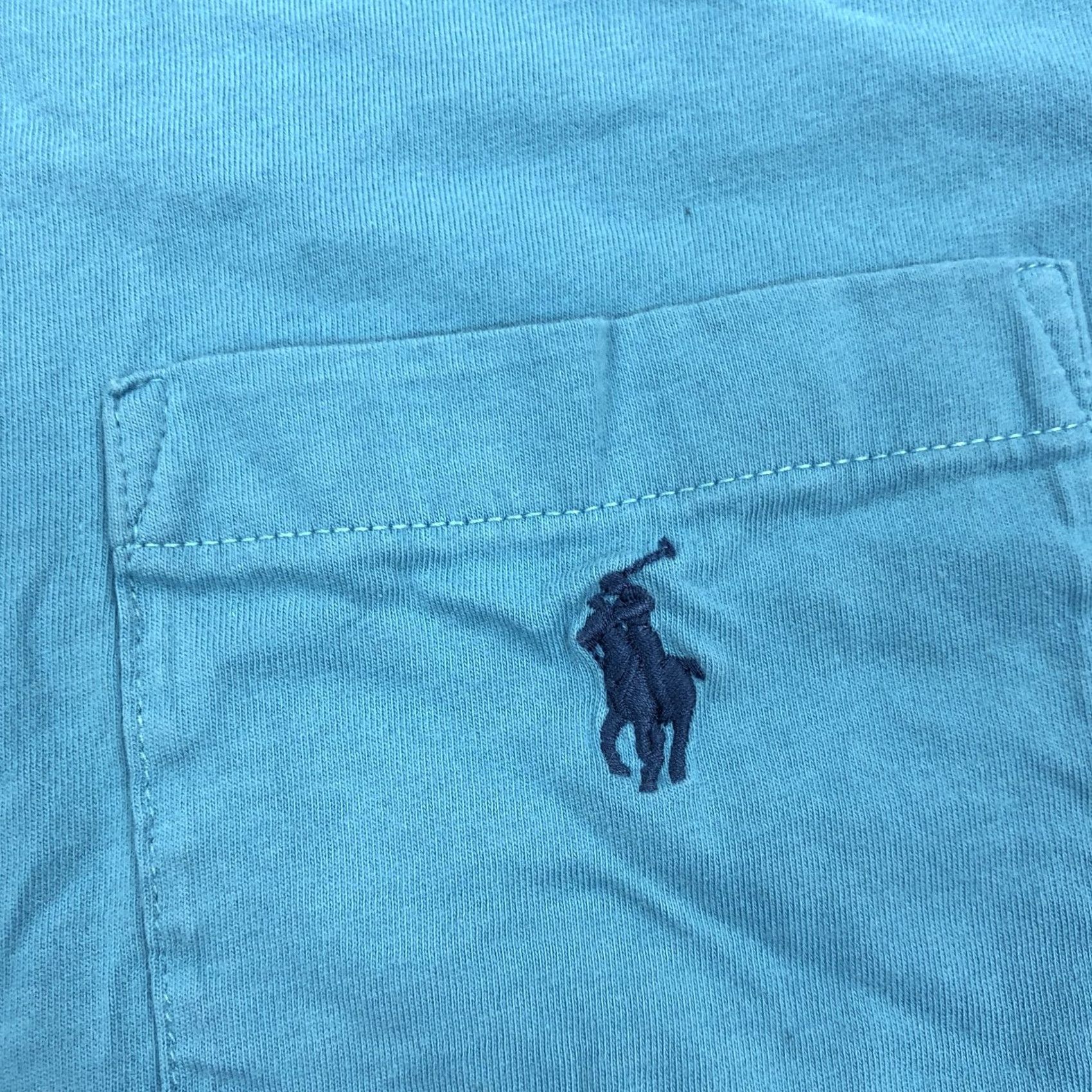 Polo Ralph Lauren Polo Ralph Lauren Polo Shirt Mens XXL Aqua Blue Classic Fit Short Sleeve Pocket Polo Shirt Size US XXL / EU 58 / 5 - 3 Thumbnail