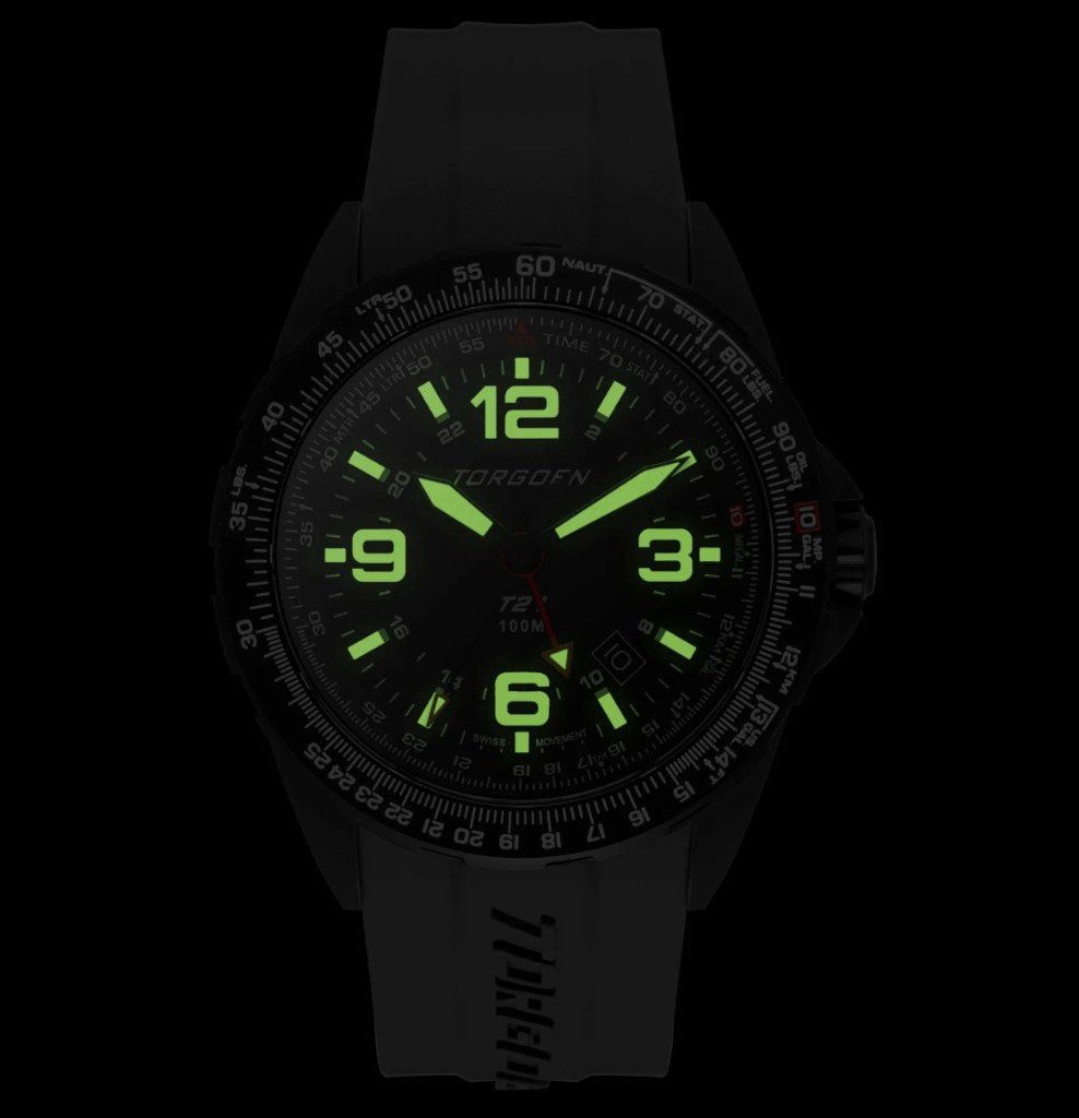 Other New Torgoen TN-1256 T21 DLC 44mm Black Silicone Strap Watch Size ONE SIZE - 3 Thumbnail