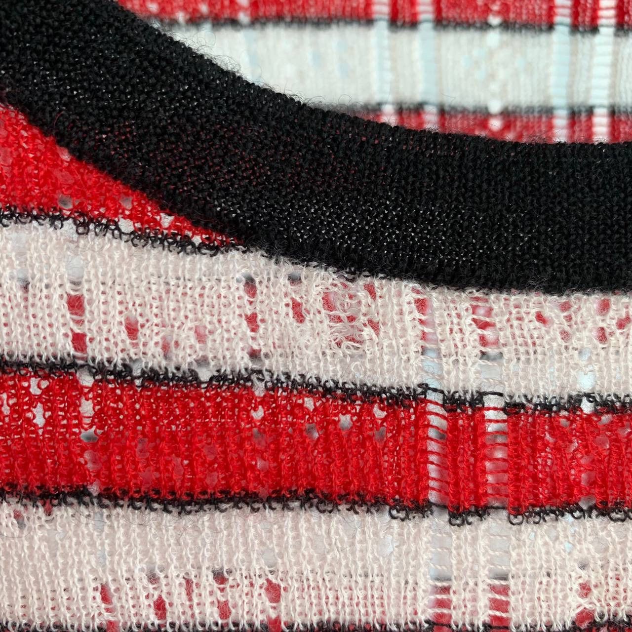 Miu Miu Miu Miu Multicolor Cashmere & Silk Knit Striped Mini Top Size S / US 4 / IT 40 - 11 Thumbnail