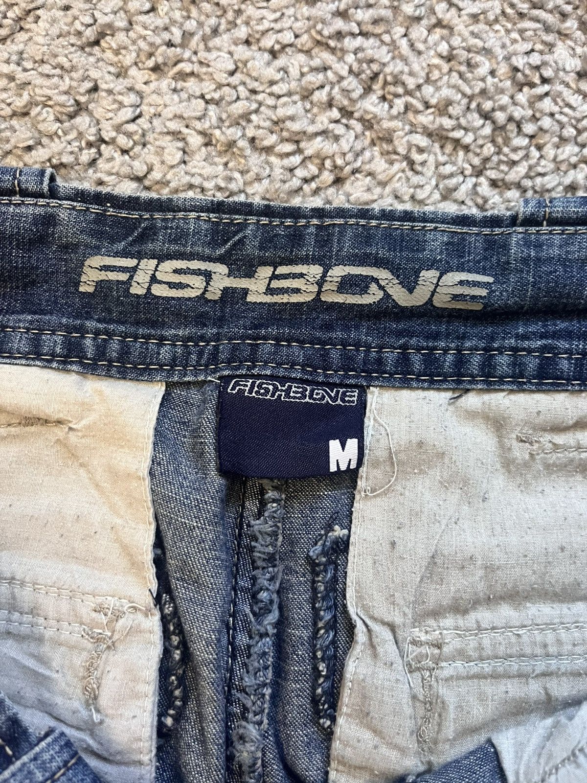 Vintage Y2K Vintage Fishbone Denim Cargo Shorts Hip-Hop Rap Size US 32 / EU 48 - 6 Thumbnail