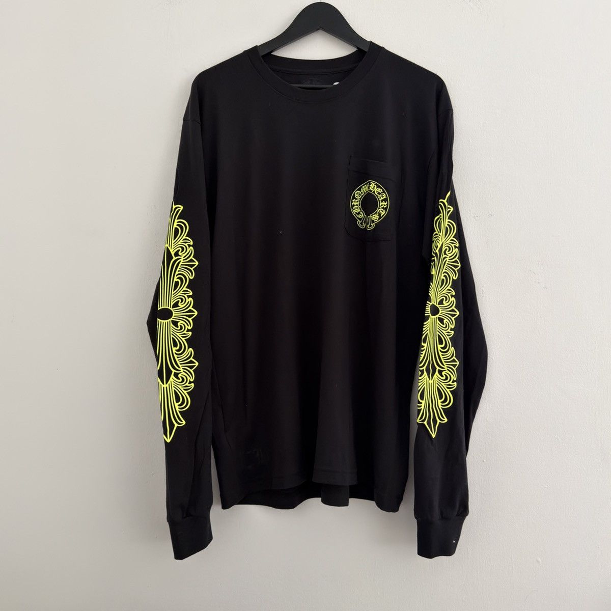 Chrome Hearts Chrome Hearts Neon Green Horseshoe Foral Long Sleeve Size US XL / EU 56 / 4 - 3 Thumbnail