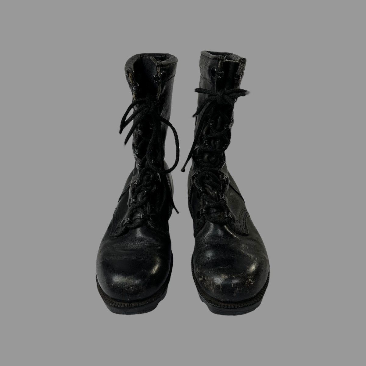 Vintage Vintage 1970s black leather combat boots Size US 4.5 / IT 34.5 - 2 Thumbnail