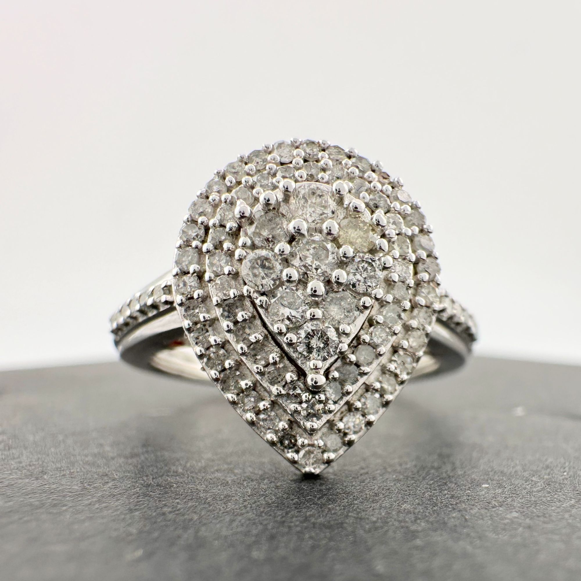 Other Elegant 1/2 Carat Pear Cut Natural Diamond Ring Size ONE SIZE - 1 Thumbnail
