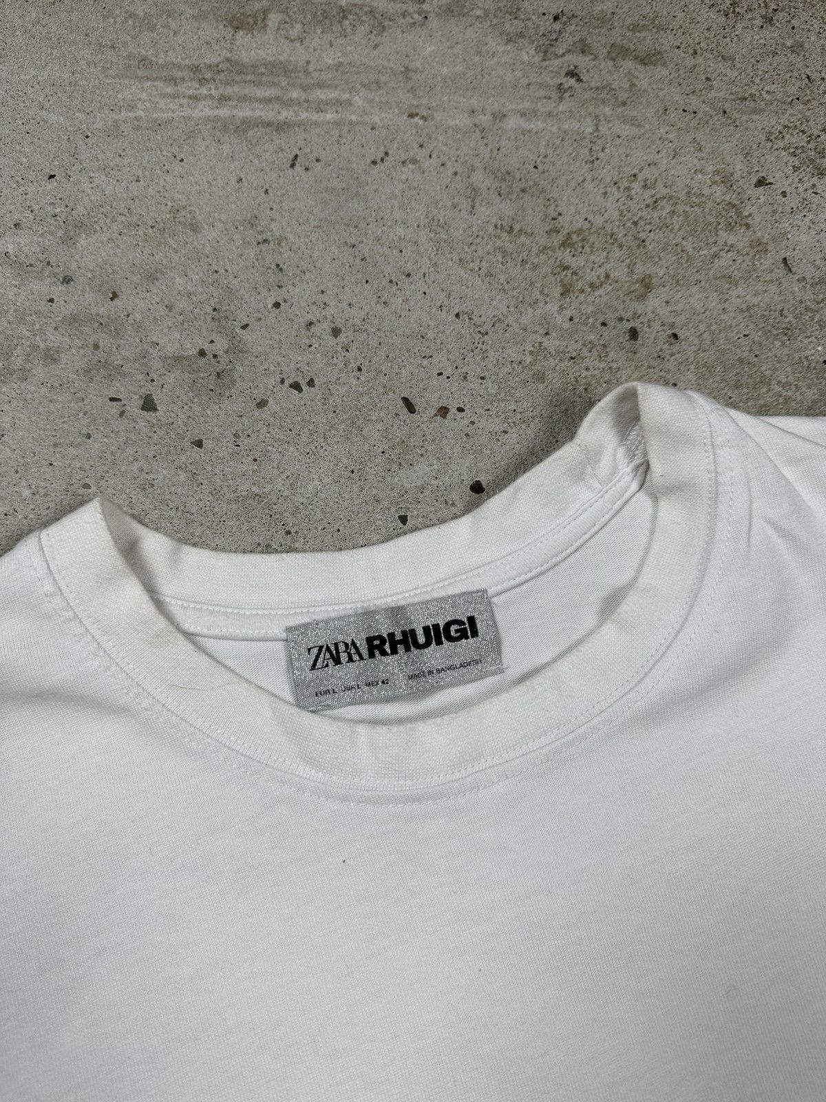 Rhude × Zara Zara x Rhuigi Rhude White RHU Tee T Shirt Size US L / EU 52-54 / 3 - 4 Thumbnail