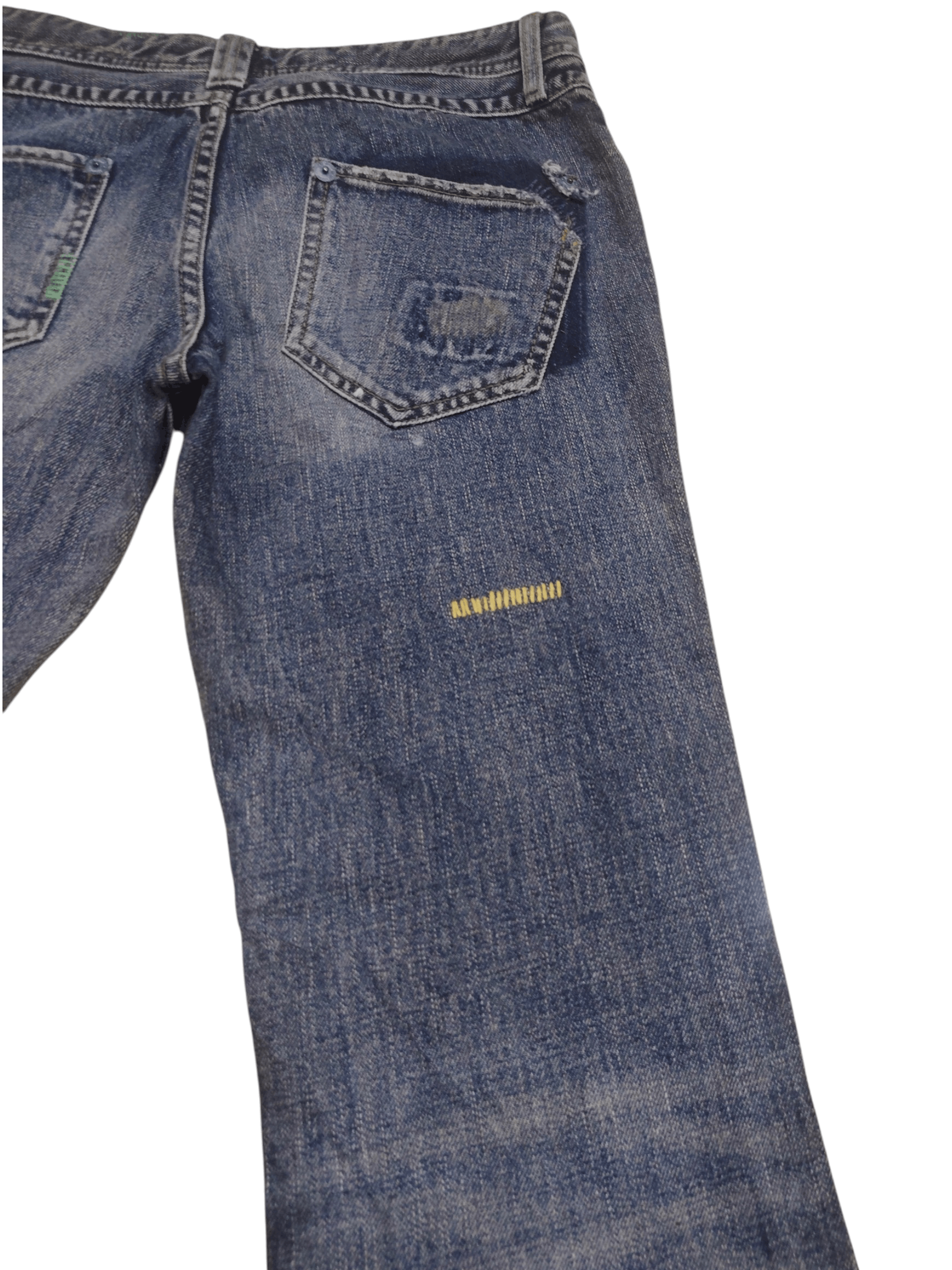 Undercover Rare!!! Back Number Patchwork Boro Flared Jeans Distressed Size US 32 / EU 48 - 16 Thumbnail