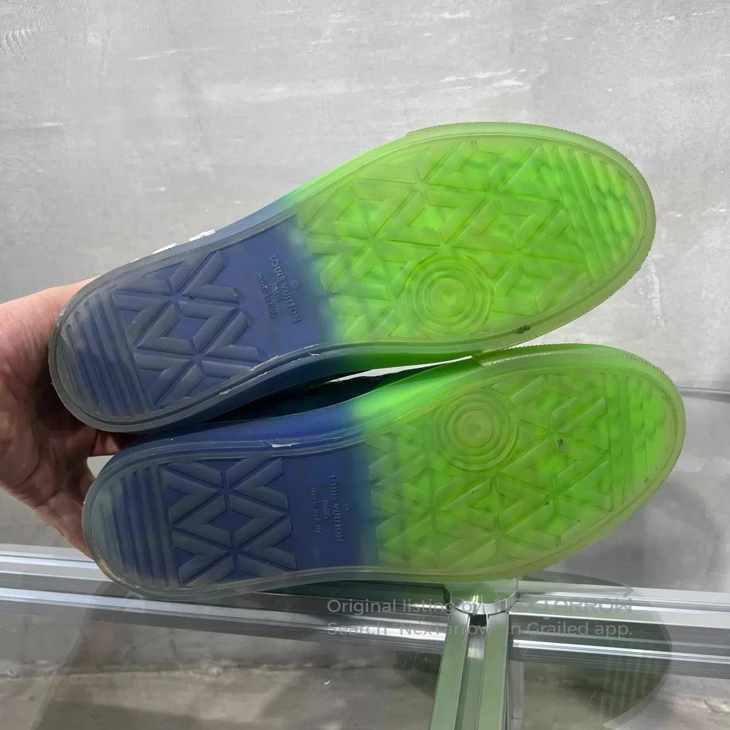 Louis Vuitton Green Low-Top Sneakers Size 10. Size US 10 / EU 43 - 7 Thumbnail