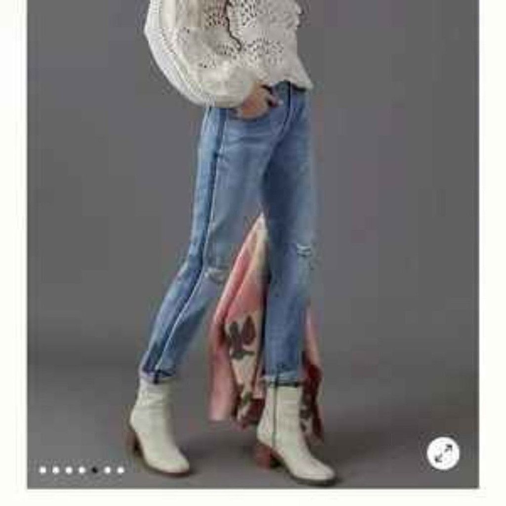 Anthropologie Anthropologie Pilcro Mid-Rise Slim Boyfriend Jeans Size 27 Size 27" / US 4 / IT 40 - 3 Thumbnail