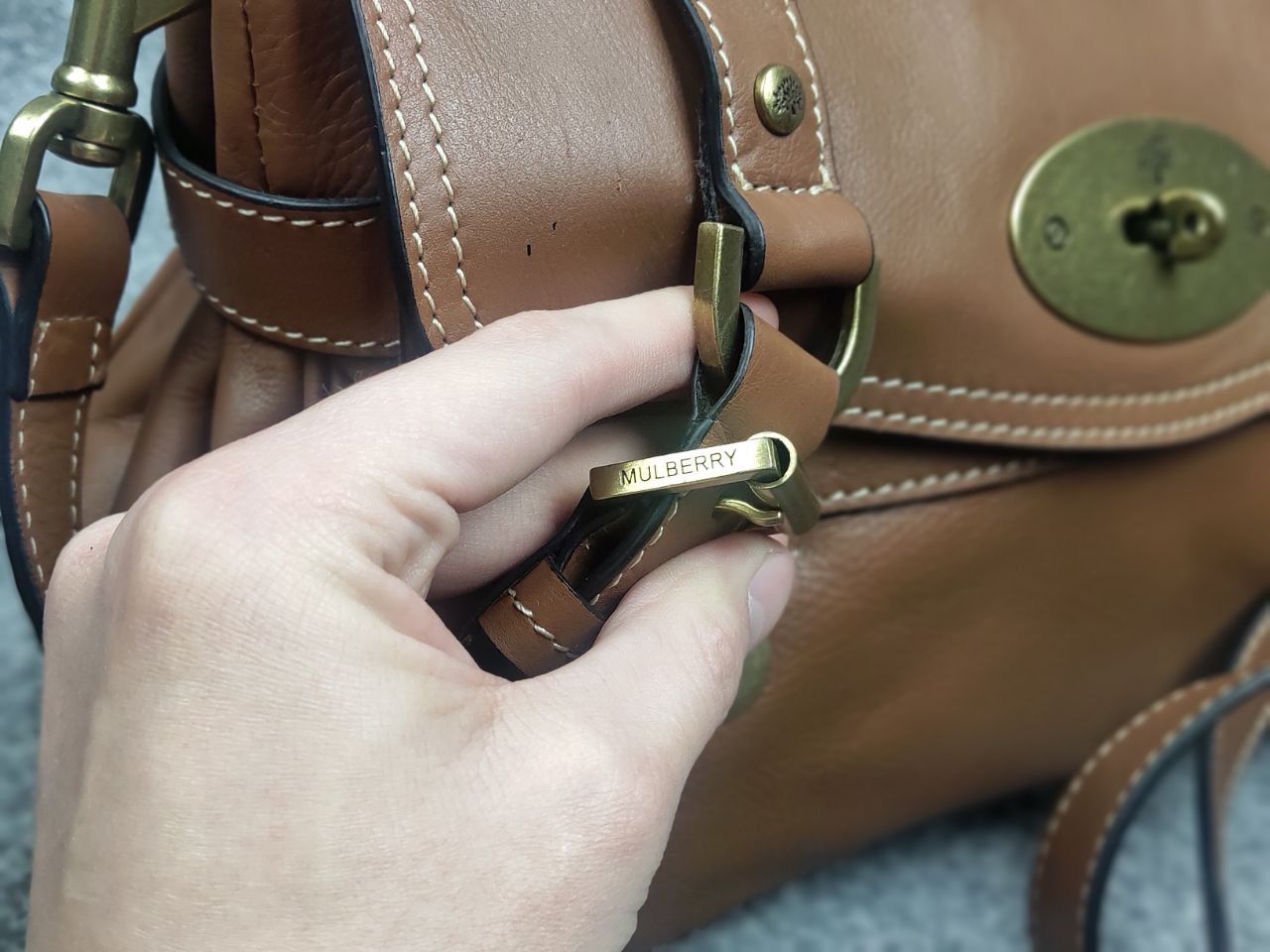 Mulberry Mulberry Alexa Satchel leather shoulder Crossbody HandBag Size ONE SIZE - 18 Thumbnail