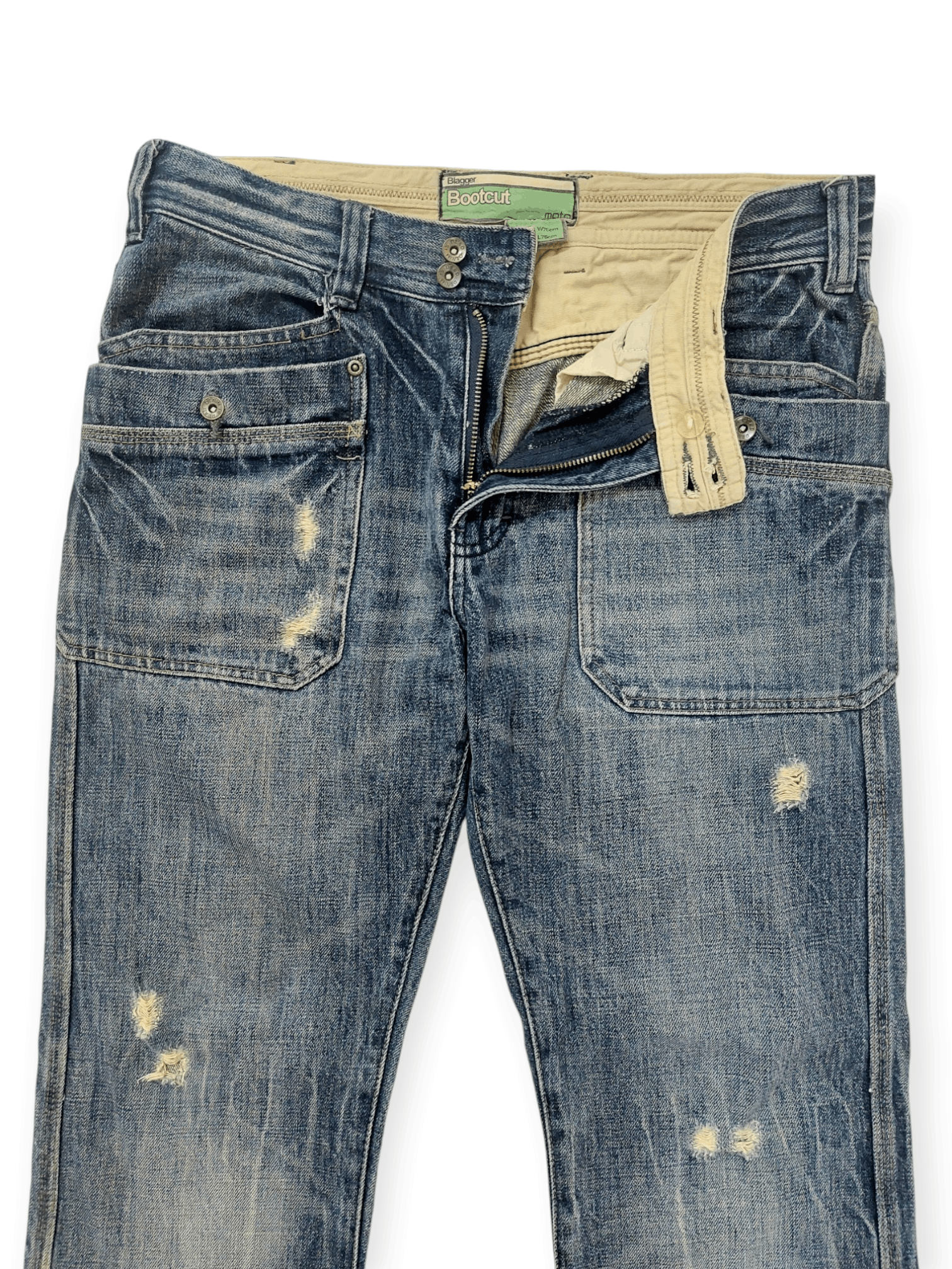 Designer Flare Big Pocket Baggy Denim Size US 30 / EU 46 - 7 Thumbnail