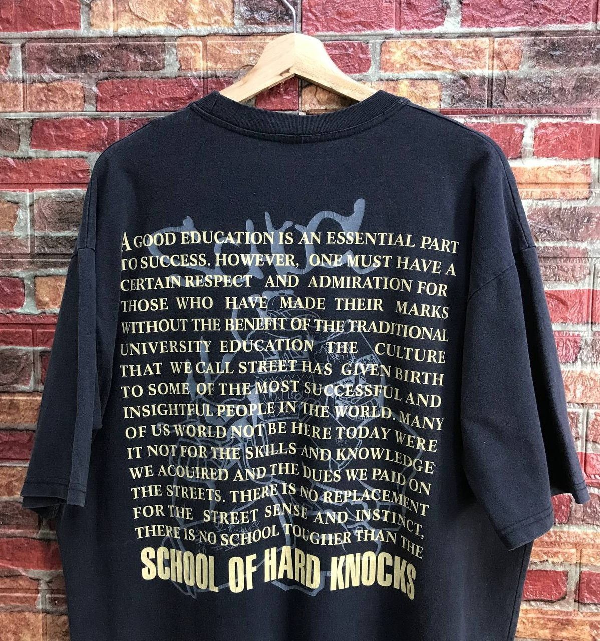 Rap Tees × Vintage VINTAGE Y2K SOHK SCHOOL OF HARD KNOCKS RAPTEES/HIPHOP XXL Size US XXL / EU 58 / 5 - 3 Thumbnail