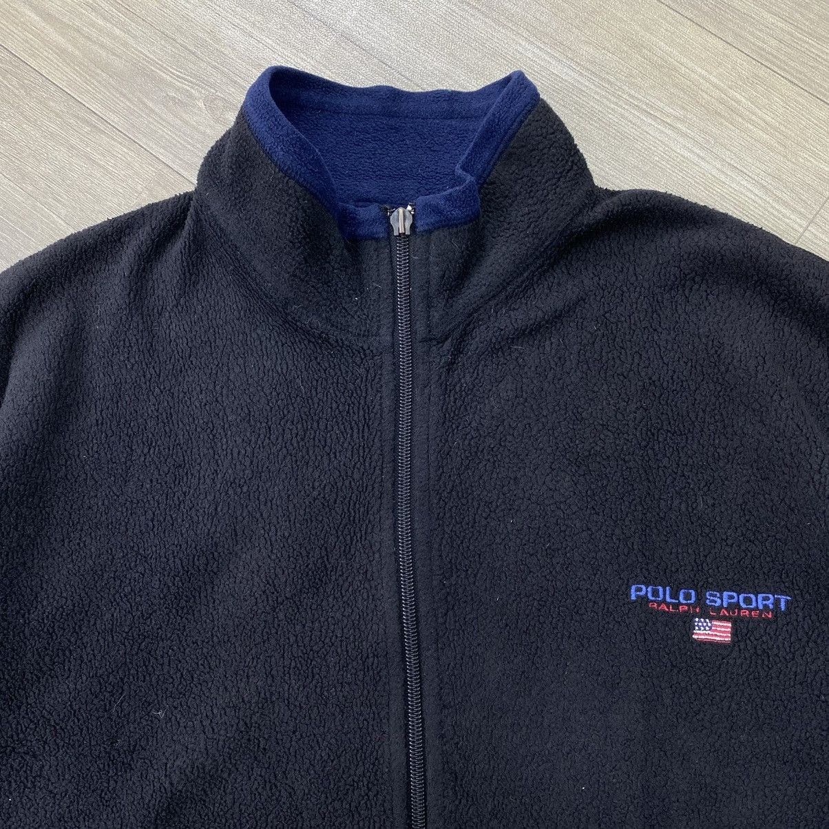 Polo Ralph Lauren 1990s Vintage Polo Sport Ralph Lauren Fleece Zip Jacket Size US XL / EU 56 / 4 - 4 Thumbnail