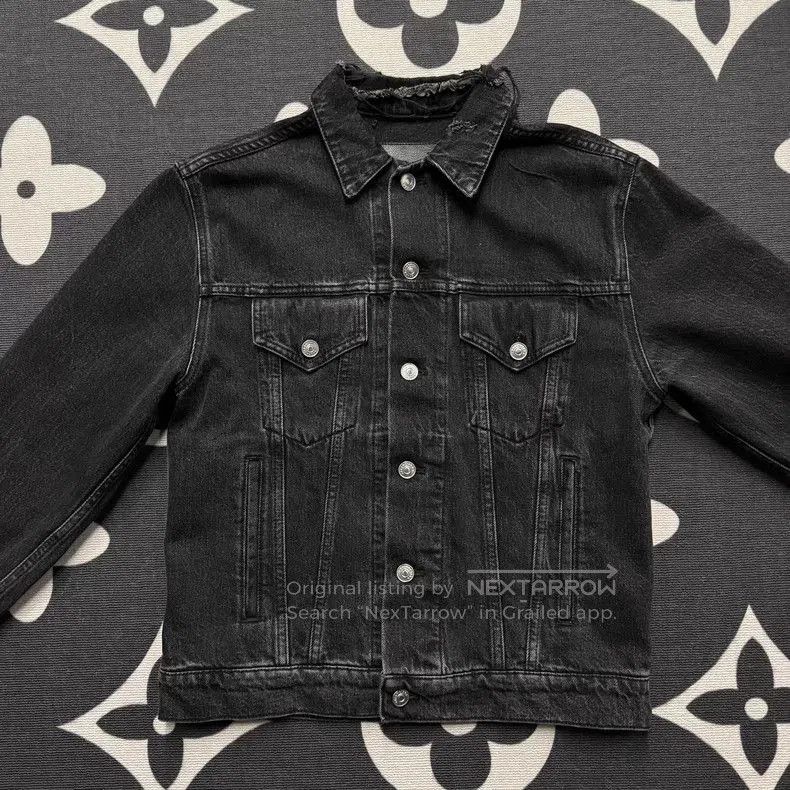 Balenciaga Sinners Embroidered Denim Jacket.