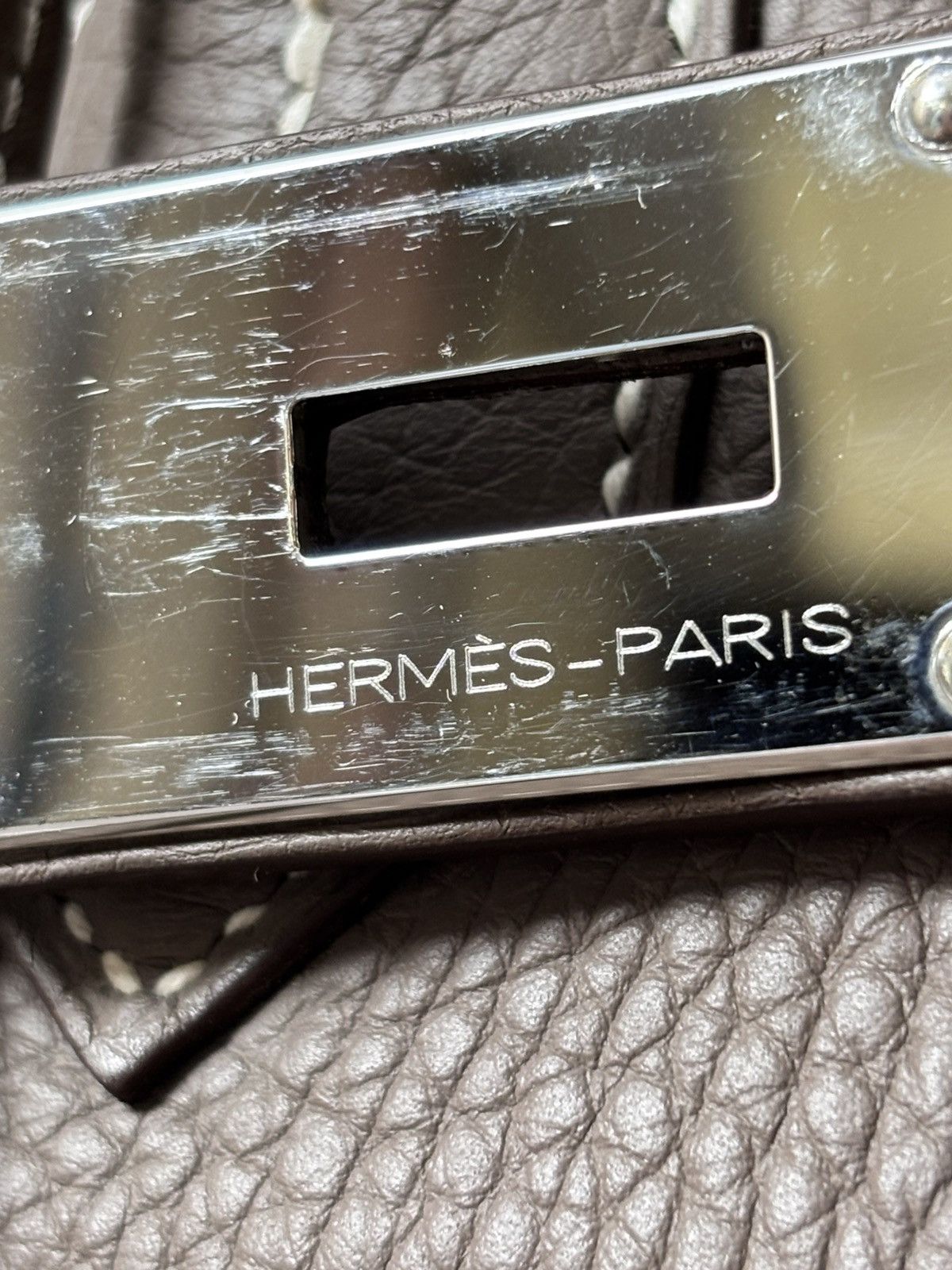 Hermes Hermes HAC 50 Etoupe Togo Leather Palladium HW Size ONE SIZE - 11 Thumbnail