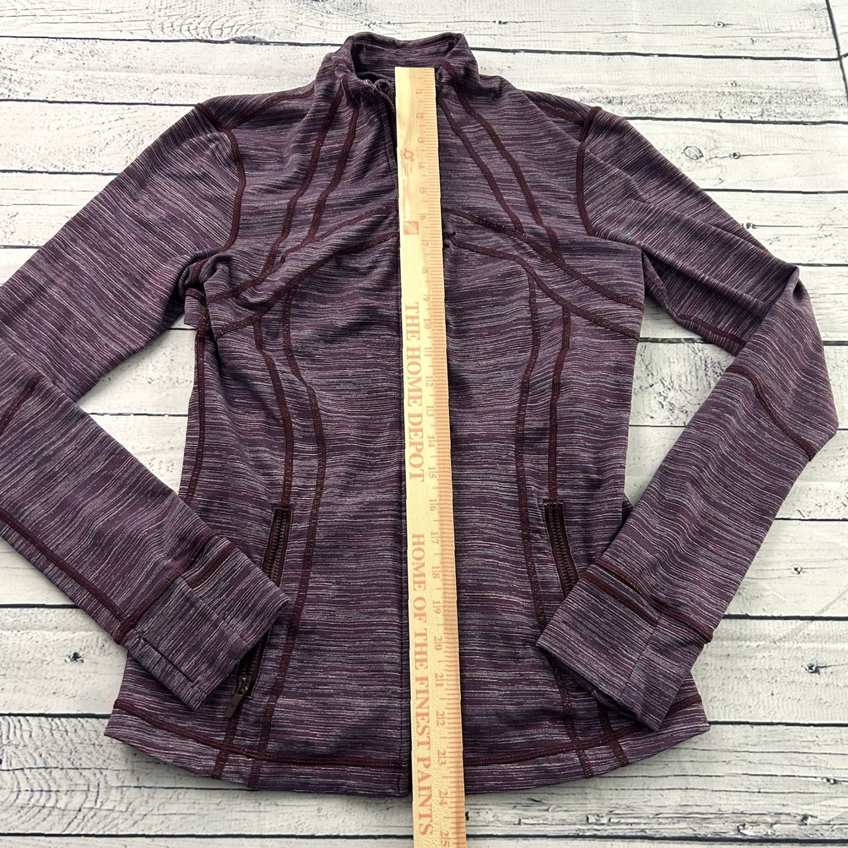 Lululemon Lululemon Define Full Zip Track Jacket Women's 8 Plum Purple Athletic Shirt Womens 8 Purple Track Jacket Full Zip Defin e Size M / US 6-8 / IT 42-44 - 2 Thumbnail
