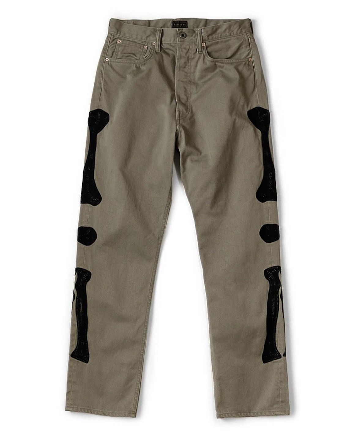image of Kapital Bone Okagilly Chino 5P Pants Size 38Inch in Khaki, Men's