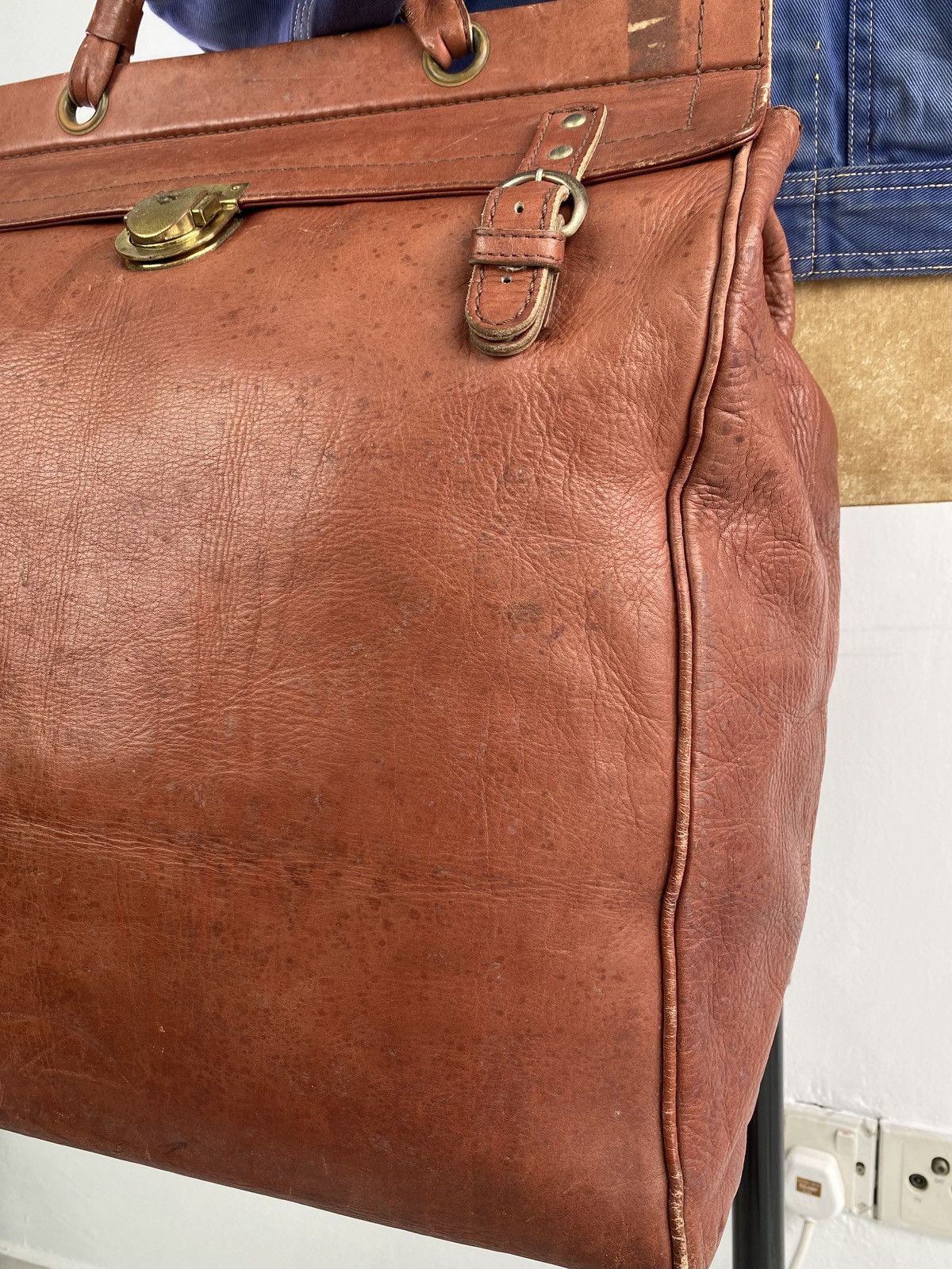 Porter Vintage 90's Porter Large Patina Leather Doctors Bag Size ONE SIZE - 6 Thumbnail